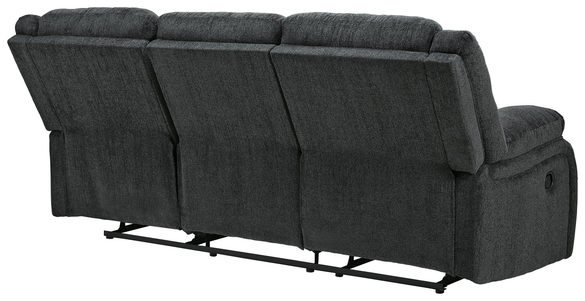 Draycoll Slate Chenille Reclining Sofa - Image 3