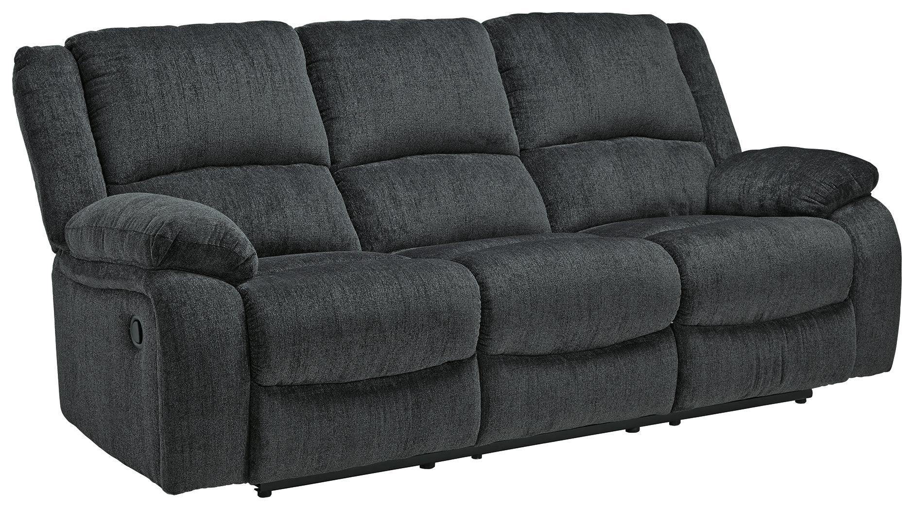 Draycoll Slate Chenille Reclining Sofa - Image 2