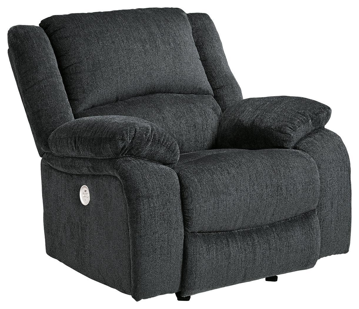 Draycoll Slate Chenille Power Recliner - Image 2
