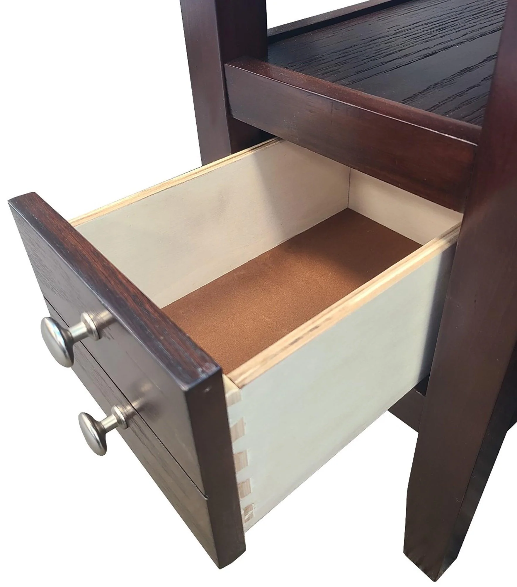 Matthew Deep Brown Side Table - Image 2