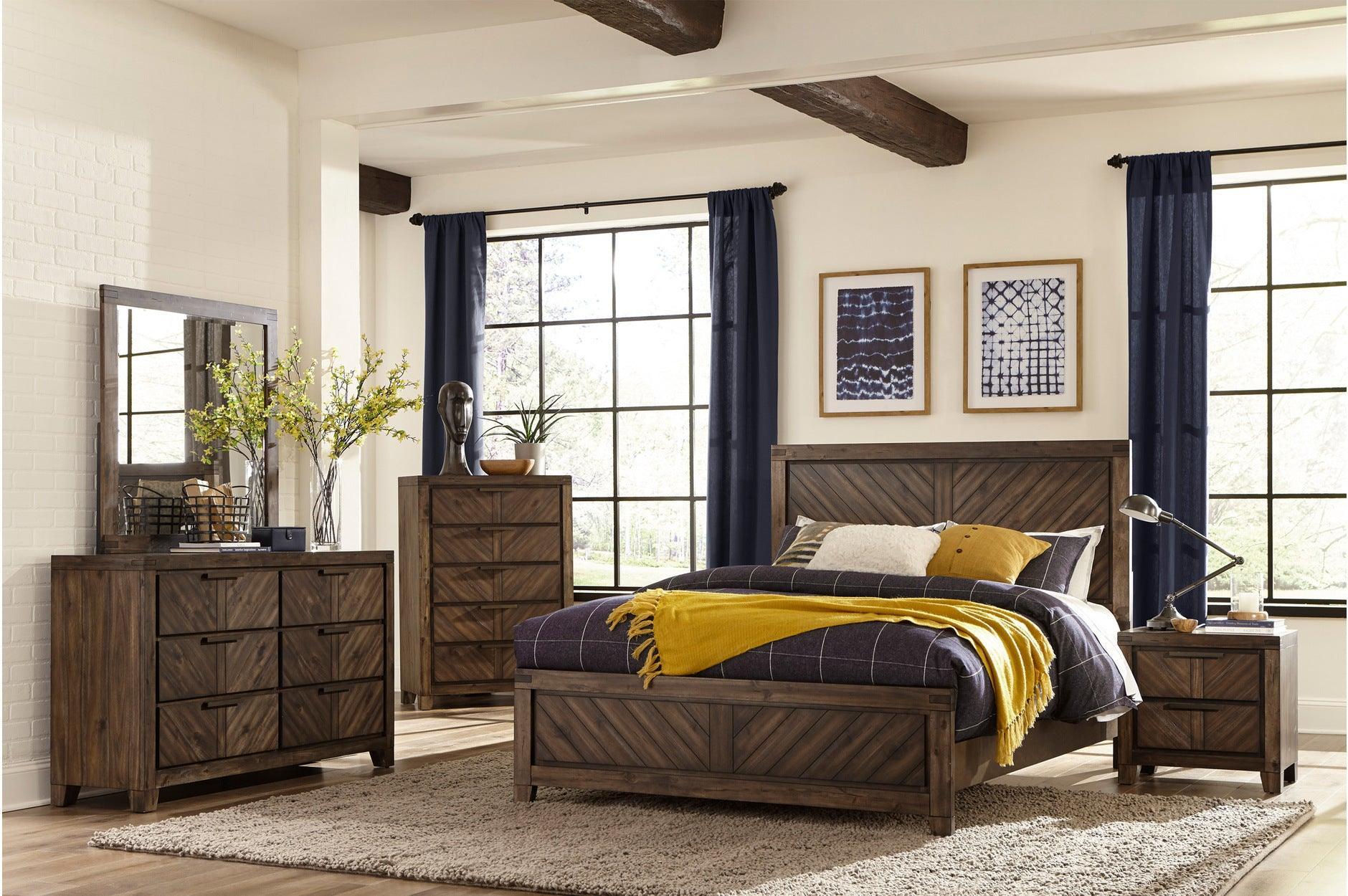 Parnell Cherry Panel Bedroom Set - Image 1