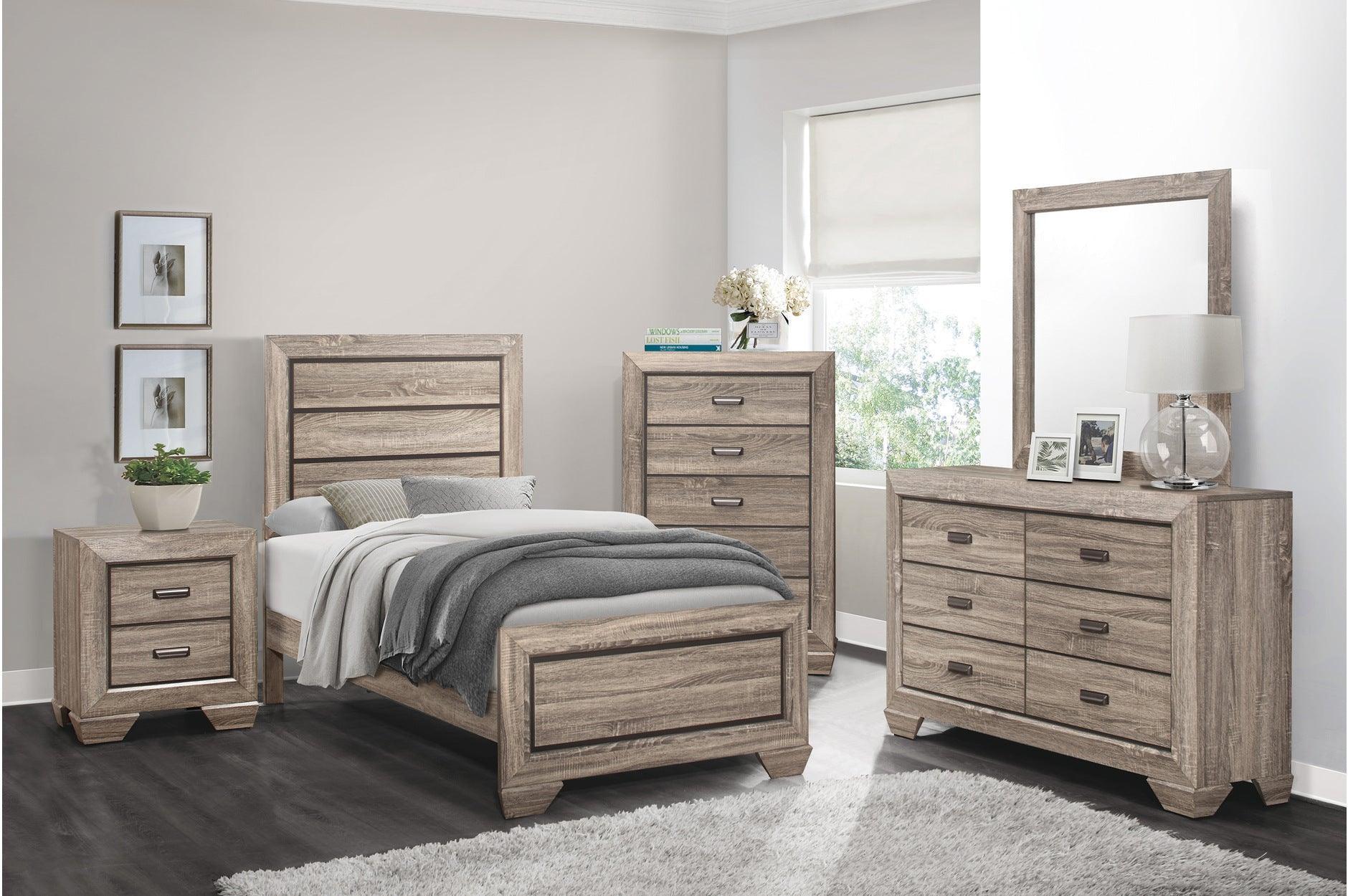 Beechnut Light Panel Bedroom Set