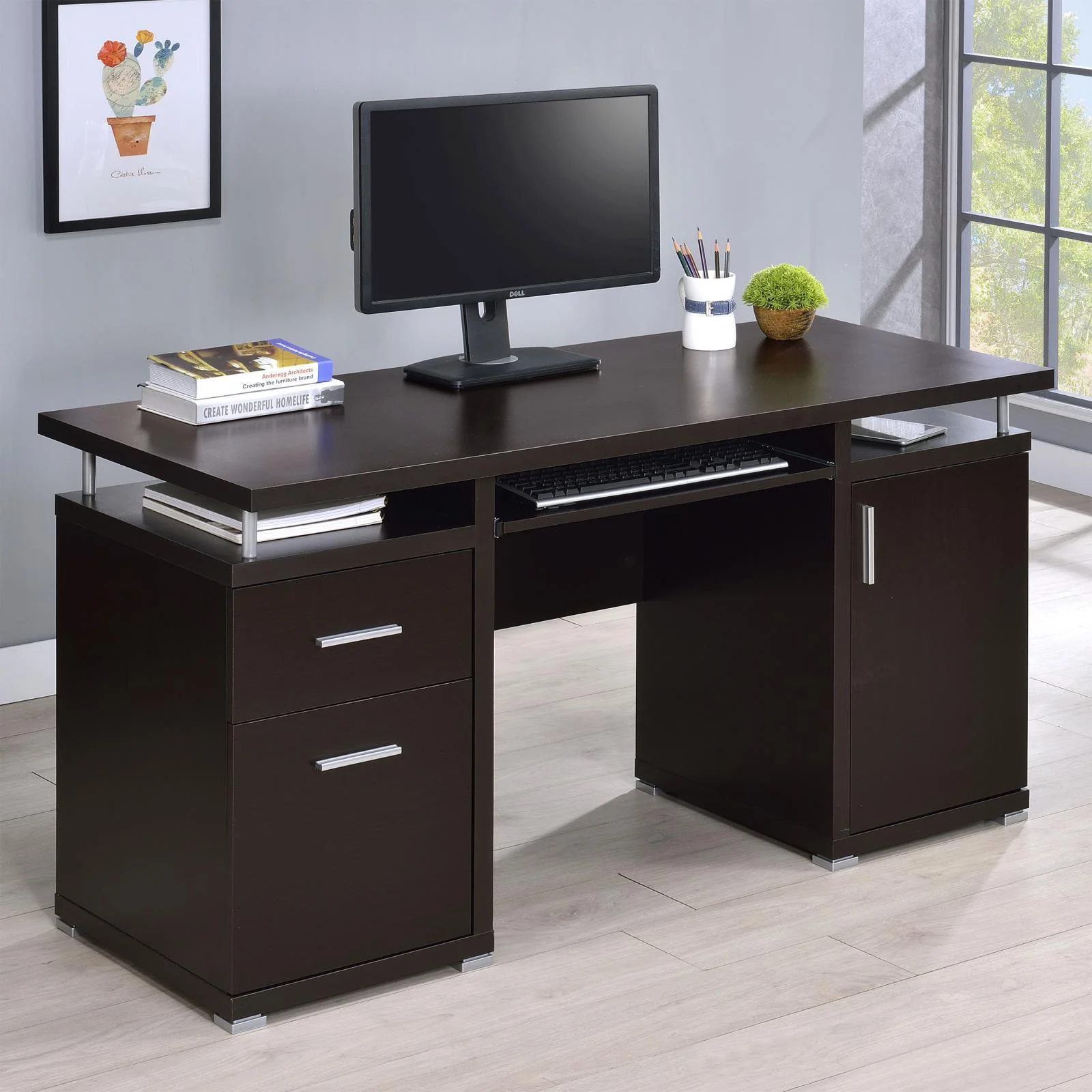 Tracy Cappucino Office Desk - Image 1