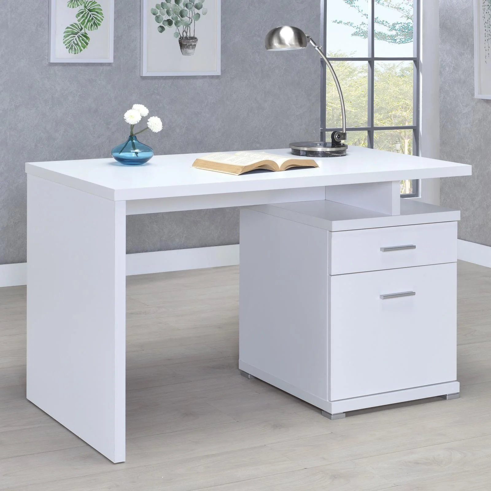 Irving White Office Desk - Image 1