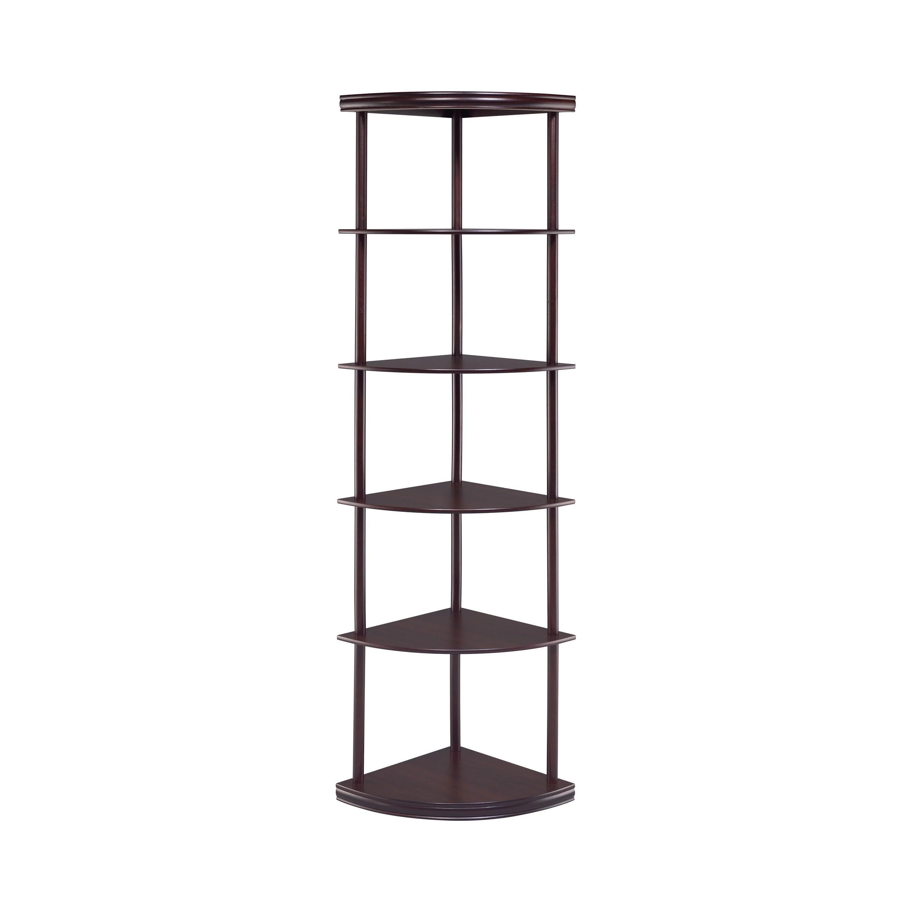 Bonwick 5 Shelf Corner Bookshelf Cappuccino - Image 3