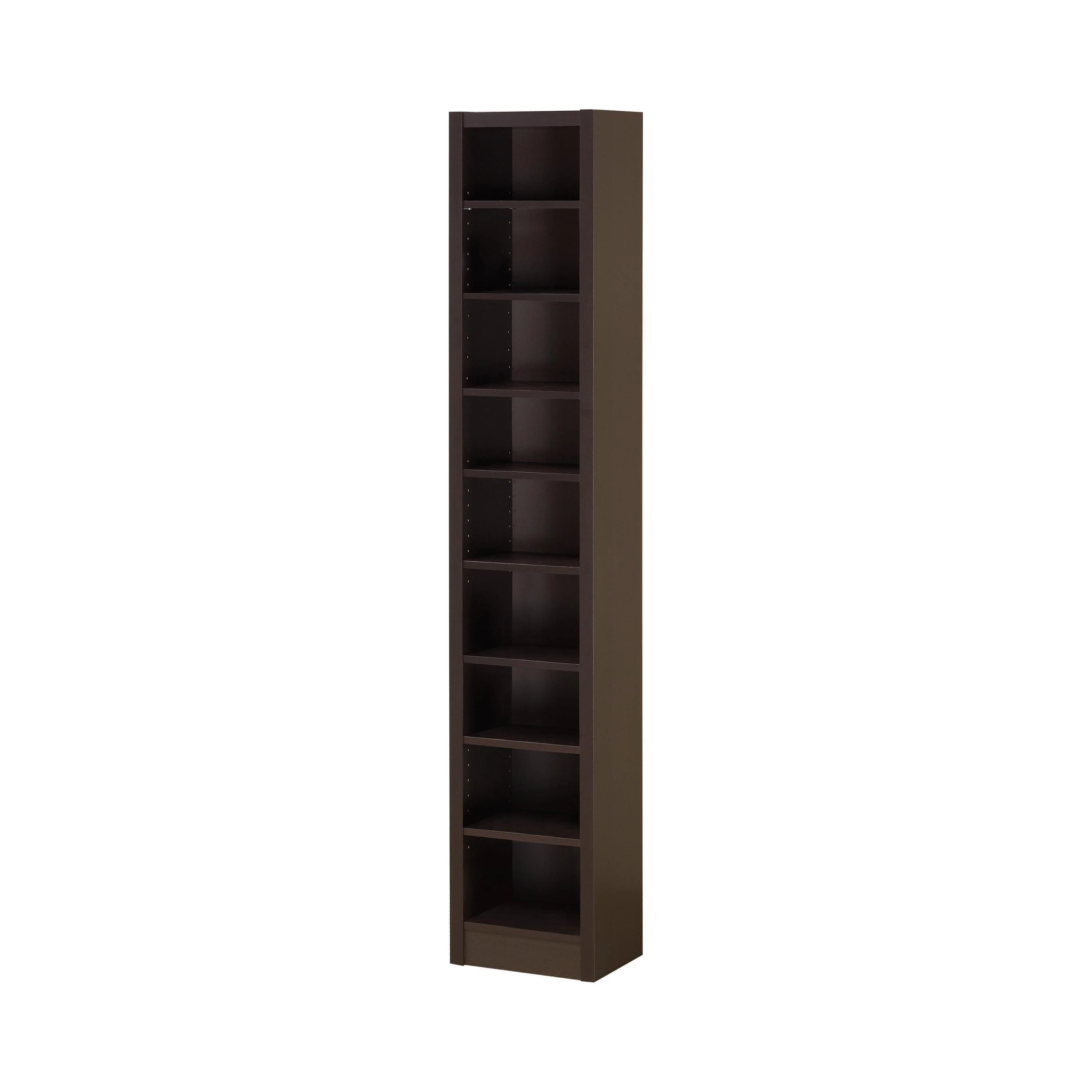 Eliam Rectangular Bookcase With 2 Fixed Shelves Cappuccino - Image 2