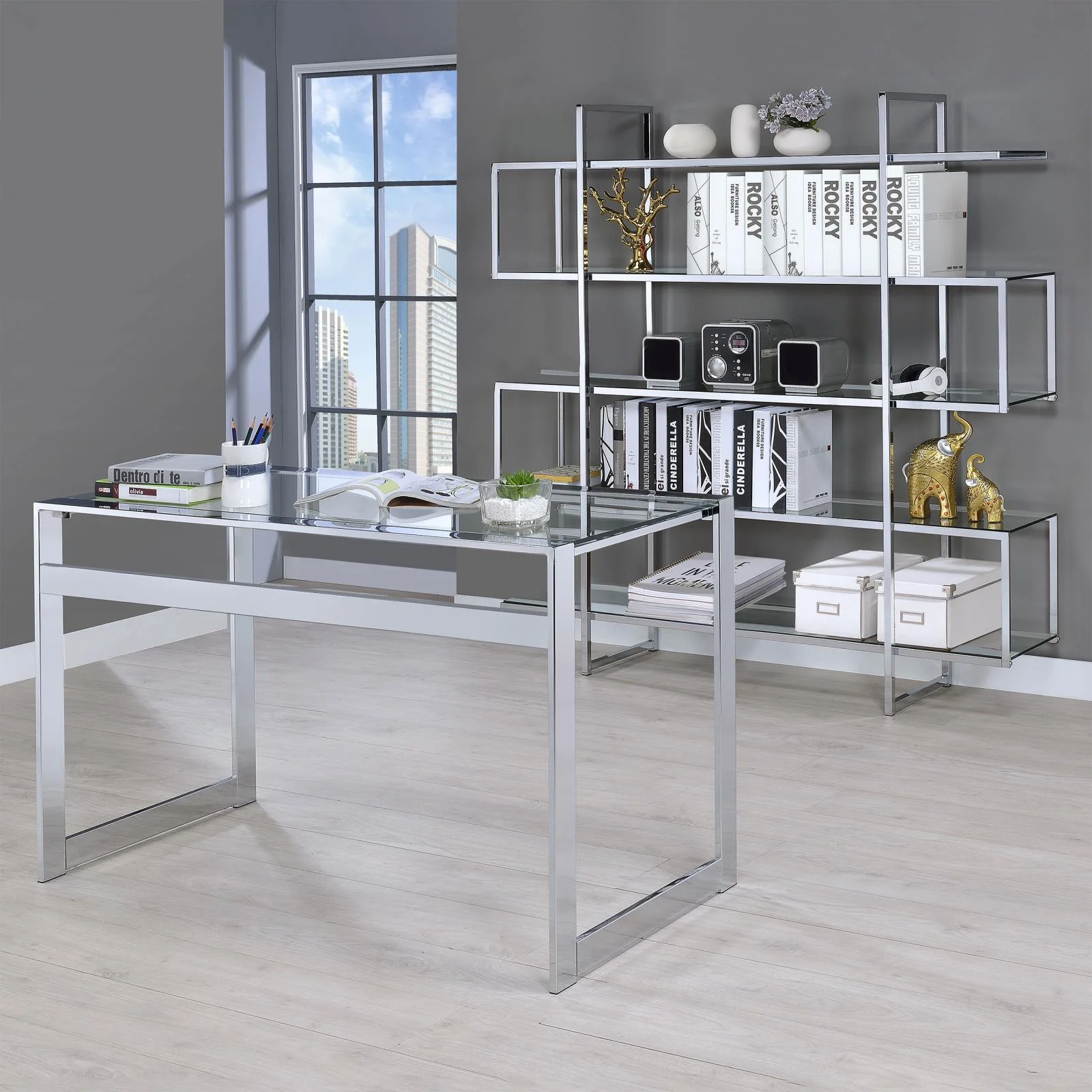 Hartford Chrome Writing Desk - Image 2