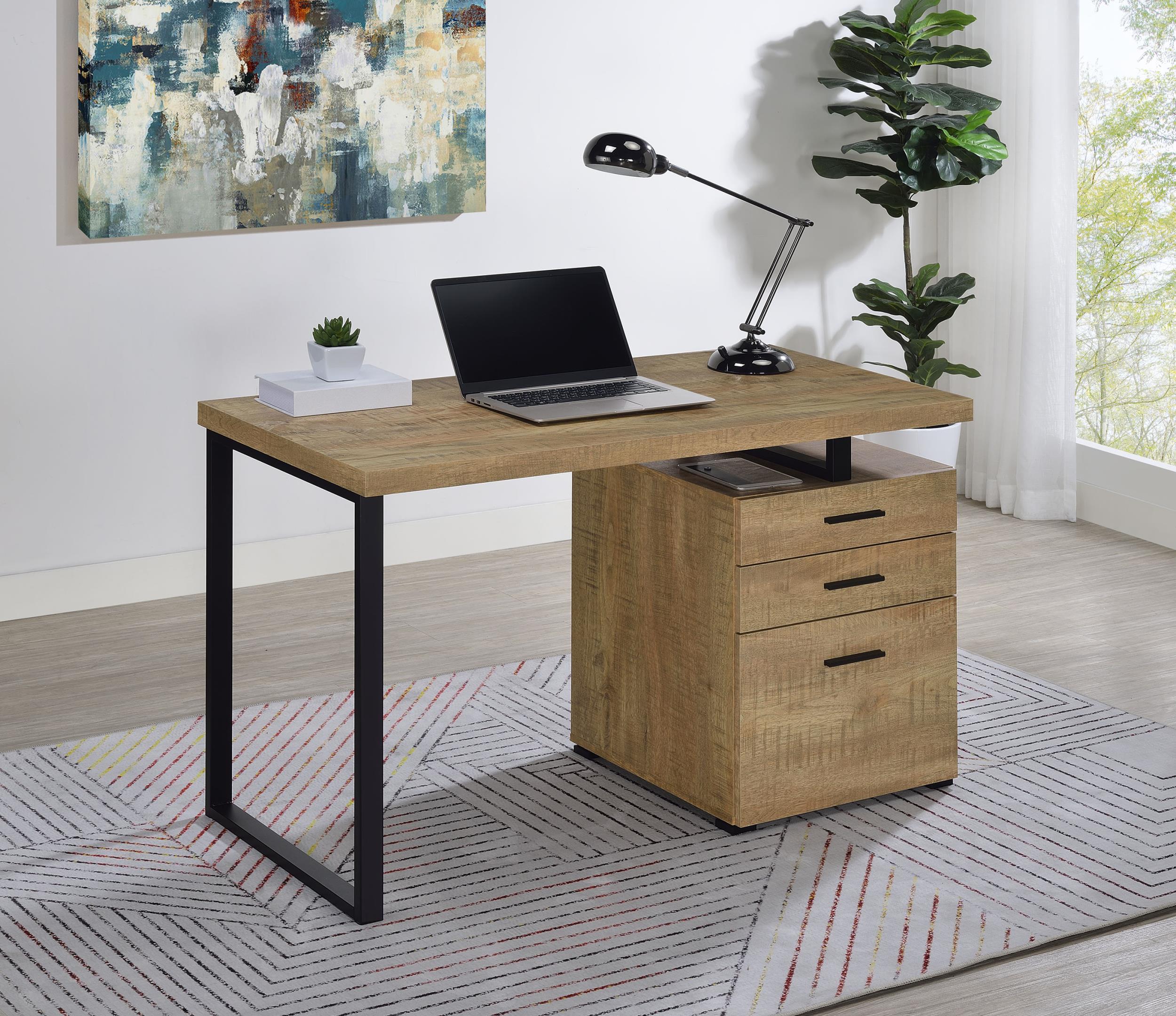 Brennan 47-inch 3-drawer Office Computer Desk Mango - Image 2