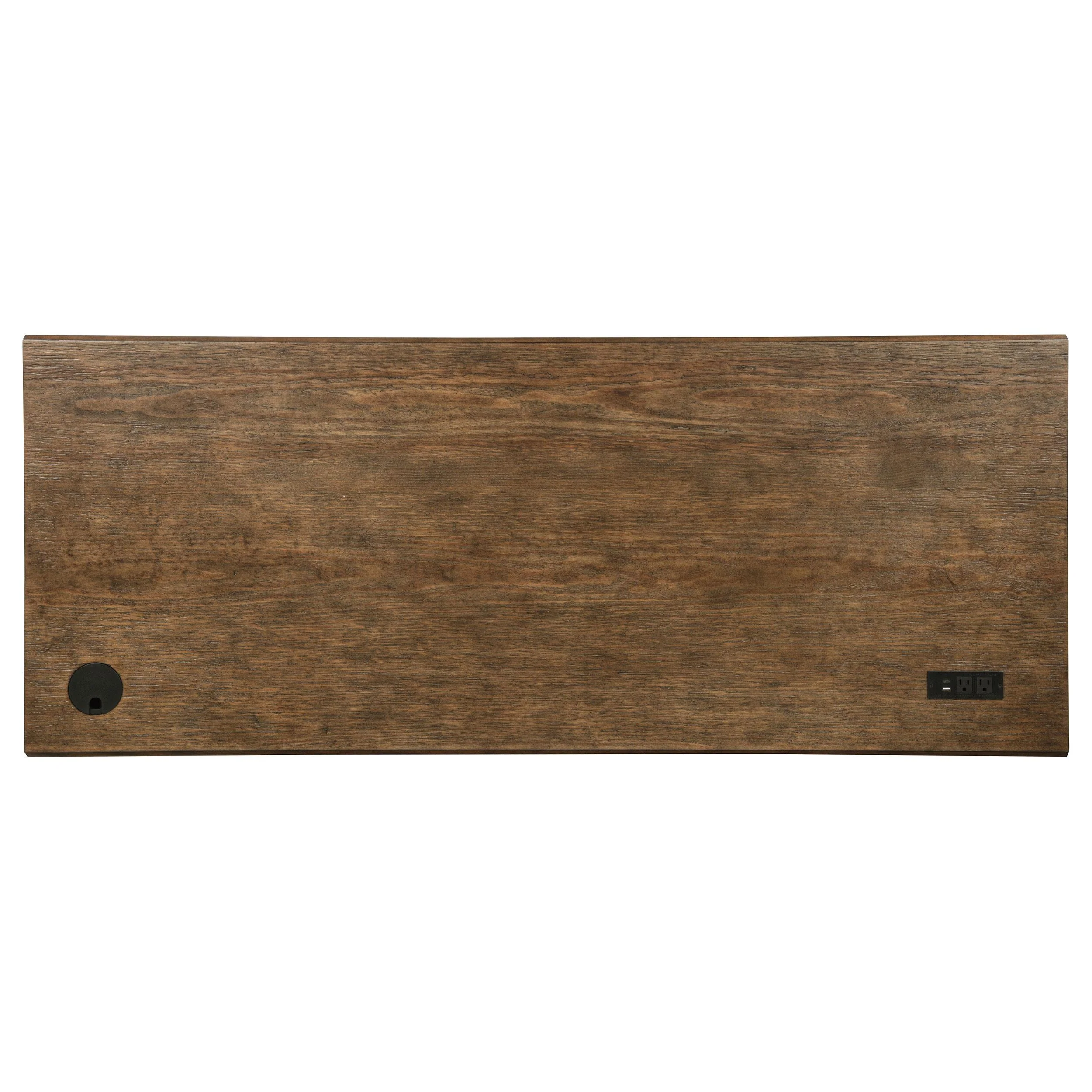 Altidore 68-inch 7-drawer Executive Home Office Desk Distressed Brown - Image 3