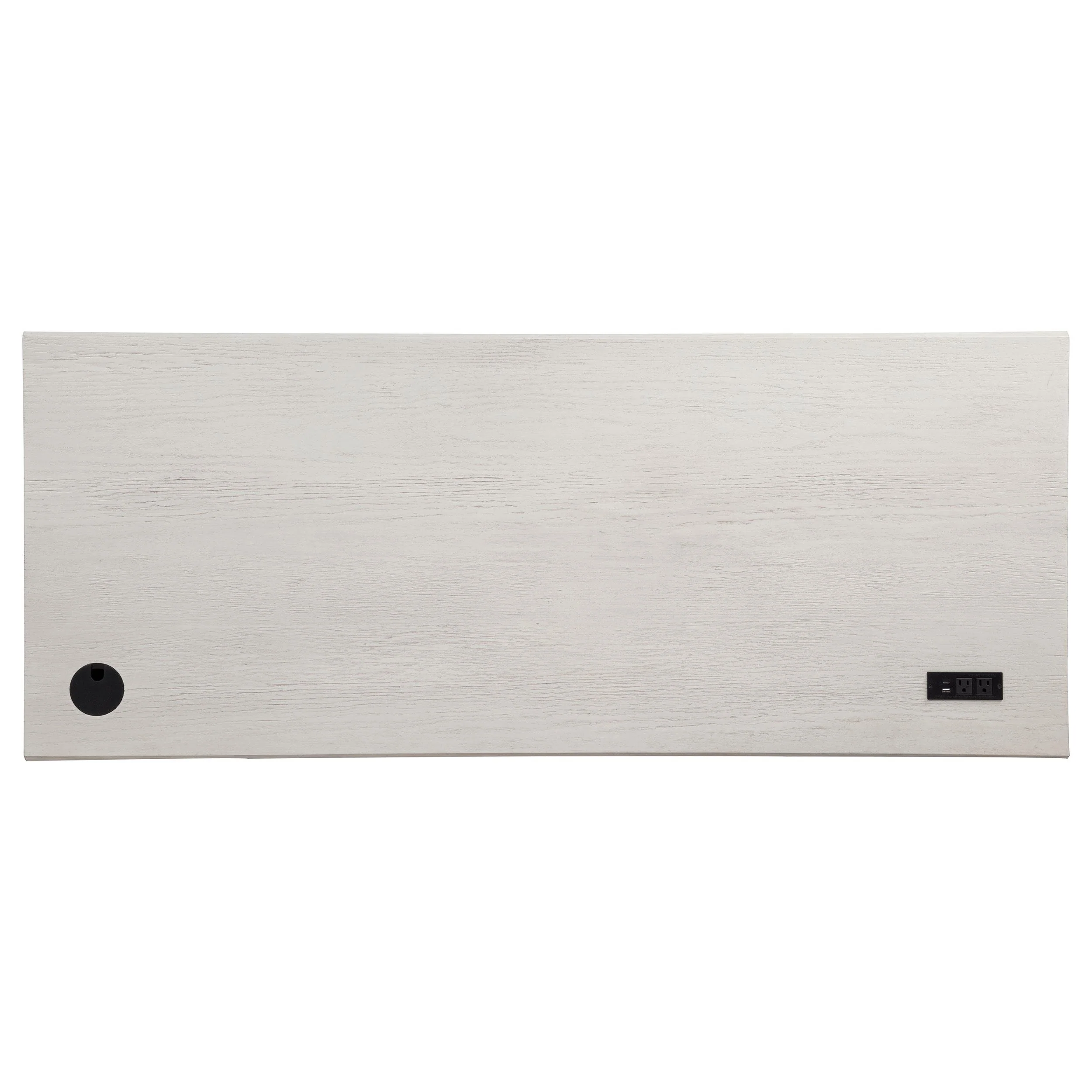 Altidore 68-inch 7-drawer Executive Home Office Desk Distressed White - Image 3