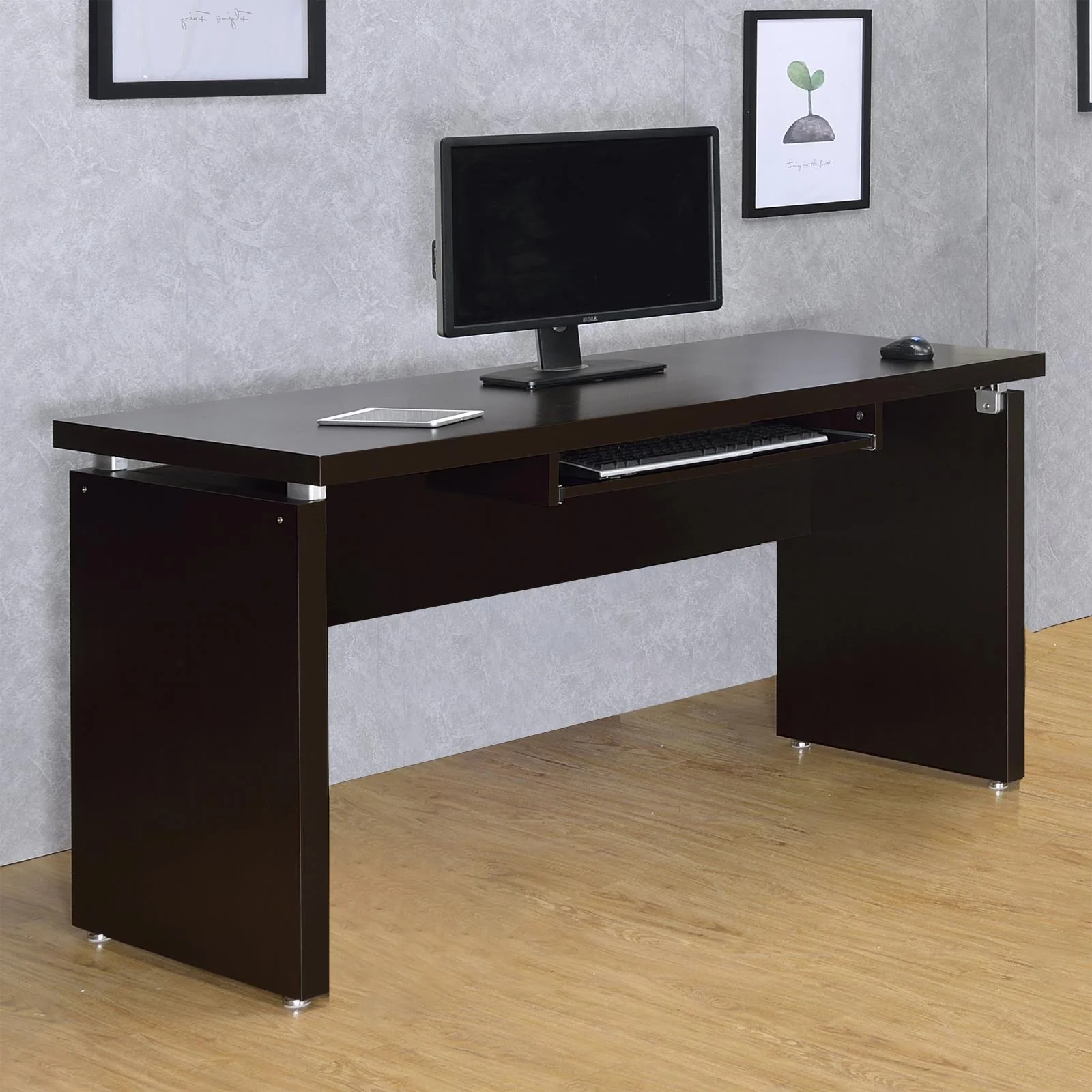 Skylar Warm Cappucino Computer Desk - Image 1