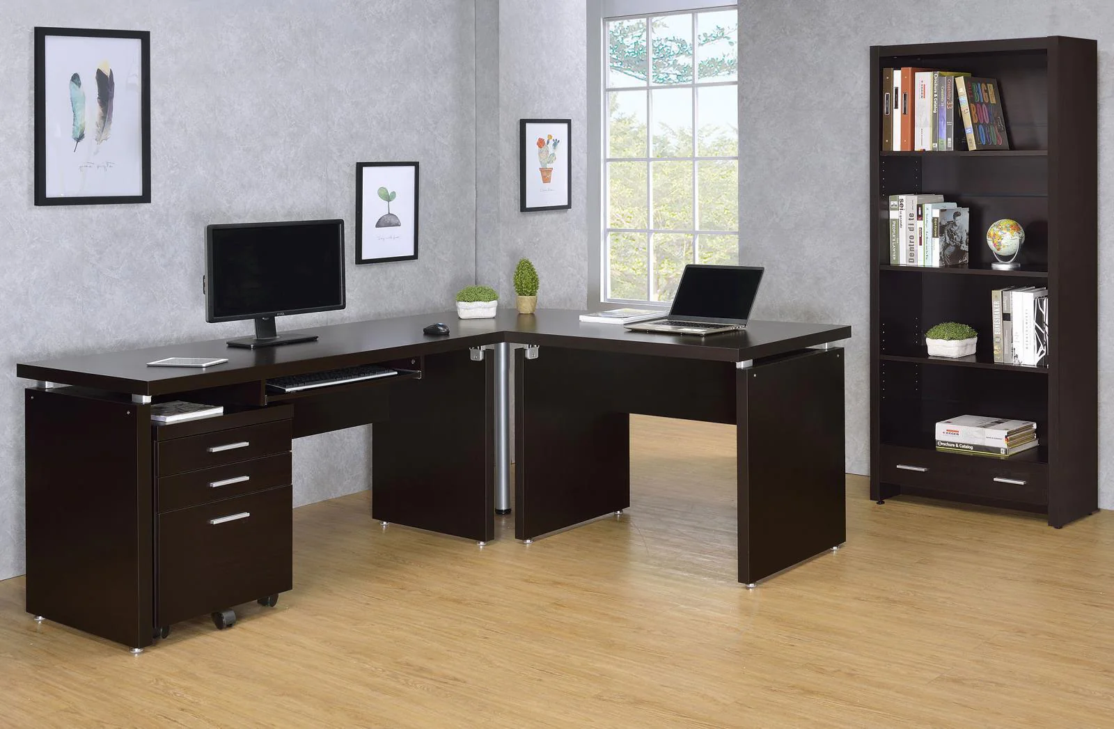 Skylar Warm Cappuncino Desk Return - Image 1