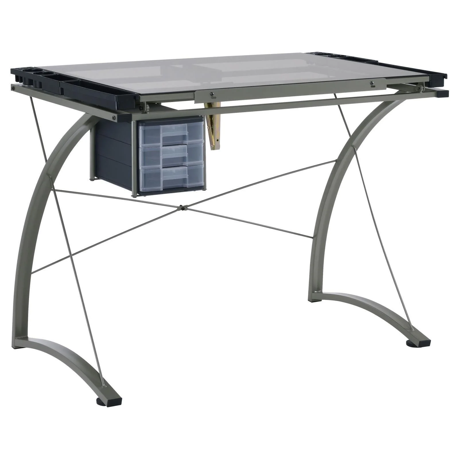 Melo Champagne Drafting Desk - Image 3