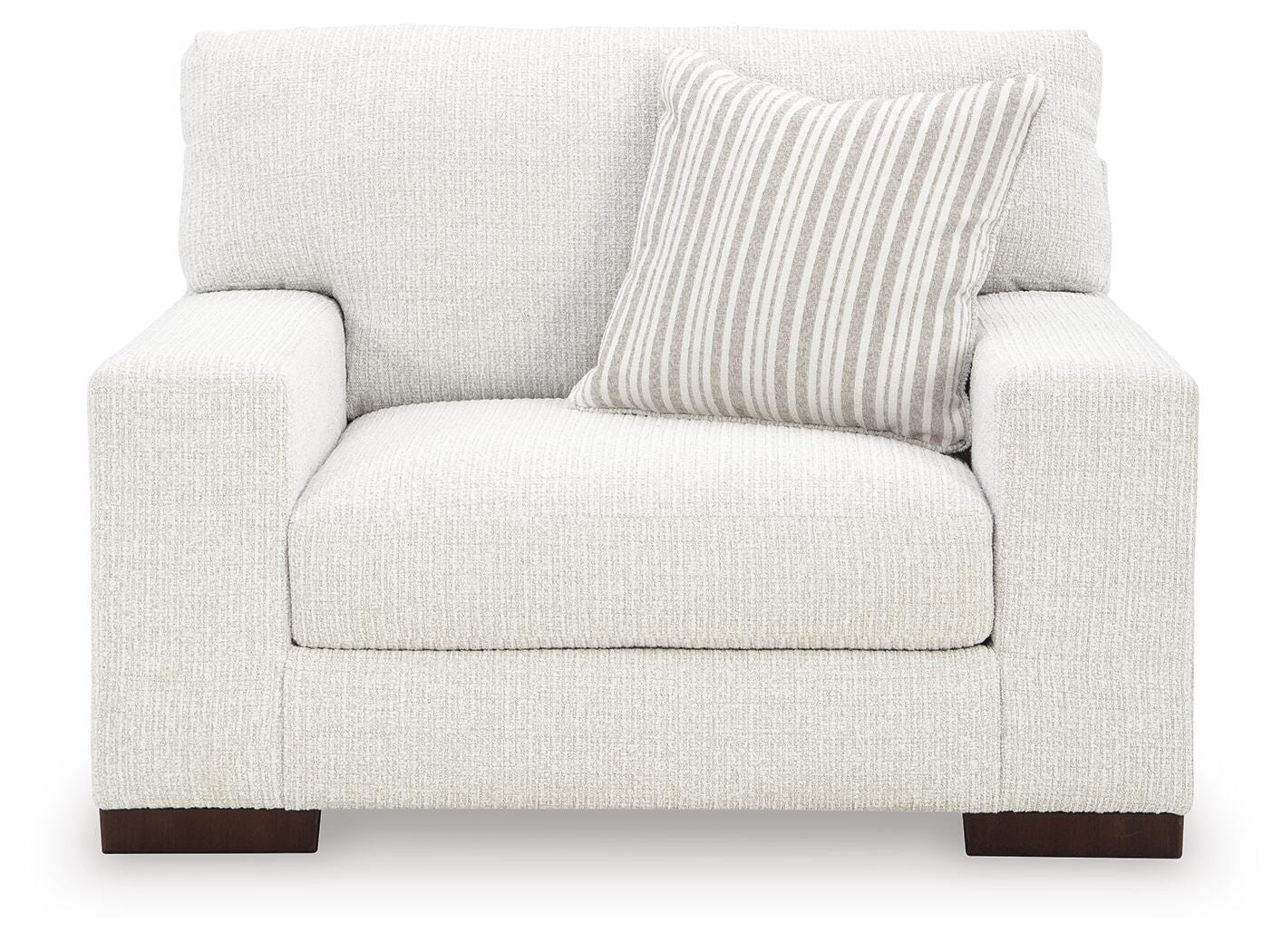 Hartside Frosted Performance Fabric,Next-Gen Nuvella™,Chenille Oversized Chair - Image 3