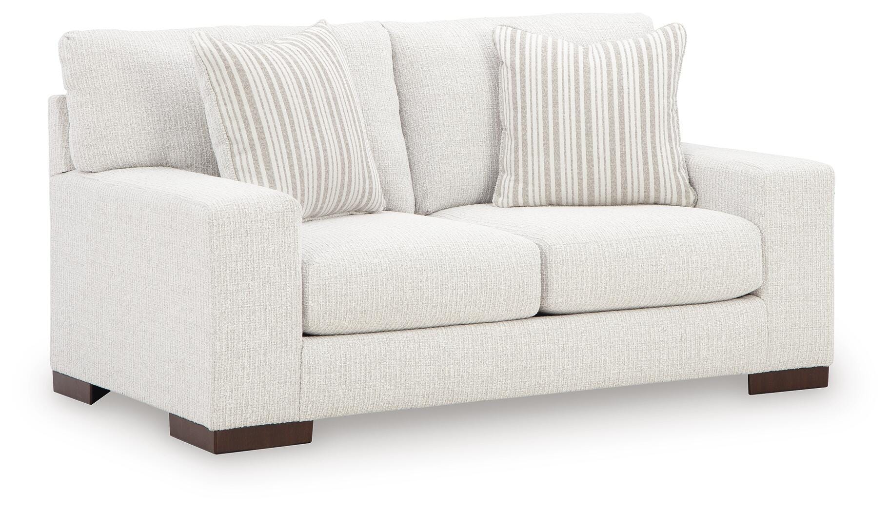 Hartside Frosted Performance Fabric,Next-Gen Nuvella™,Chenille Loveseat - Image 2