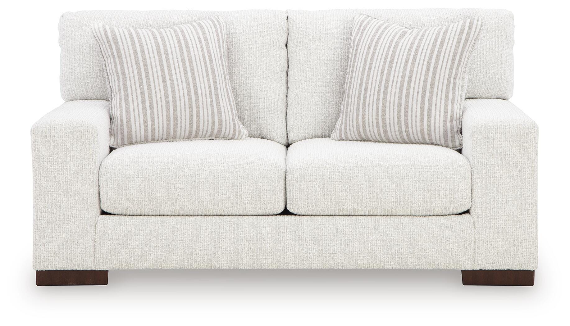 Hartside Frosted Performance Fabric,Next-Gen Nuvella™,Chenille Loveseat - Image 3