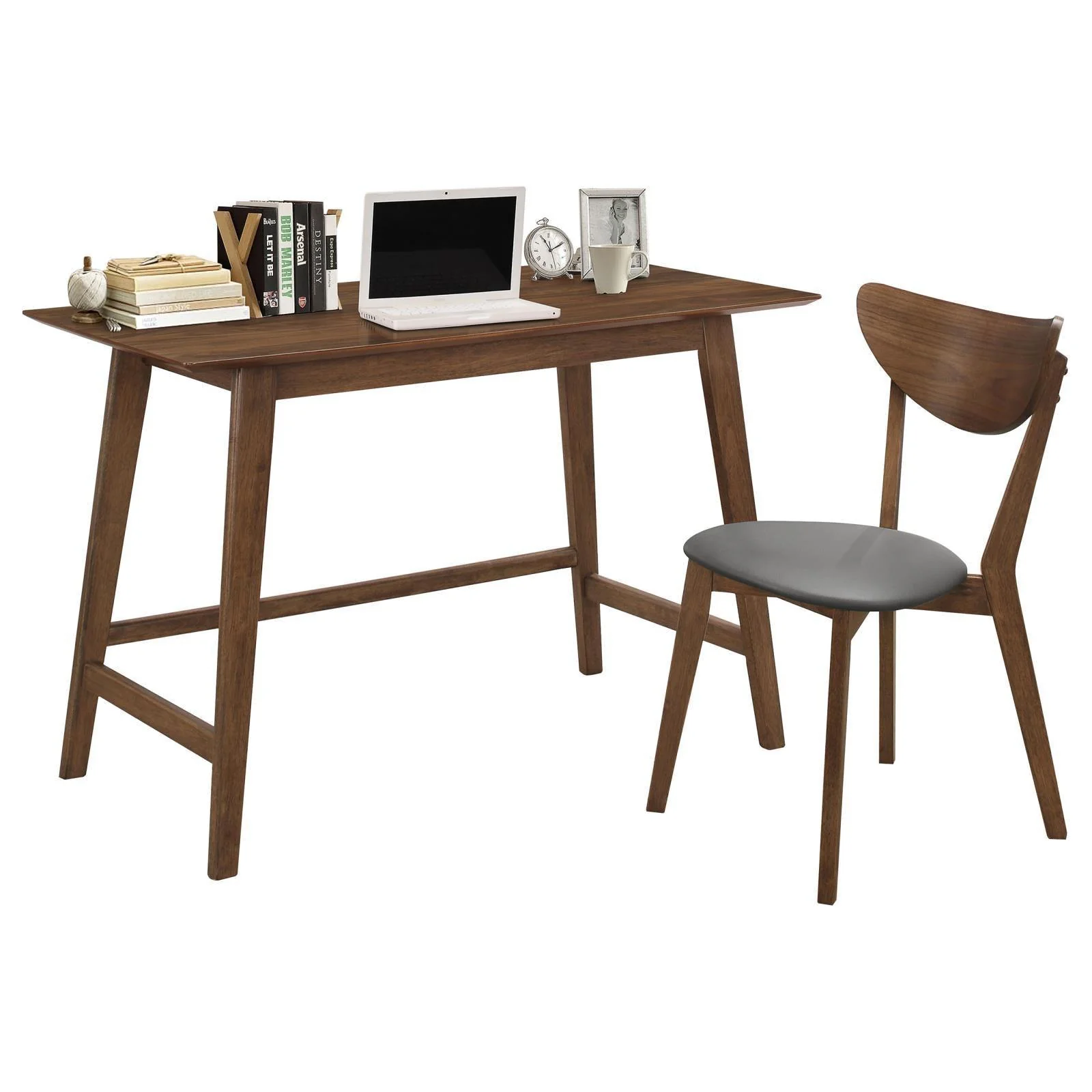 Karri Walnut 2-Piece Writing Desk Set - Image 2