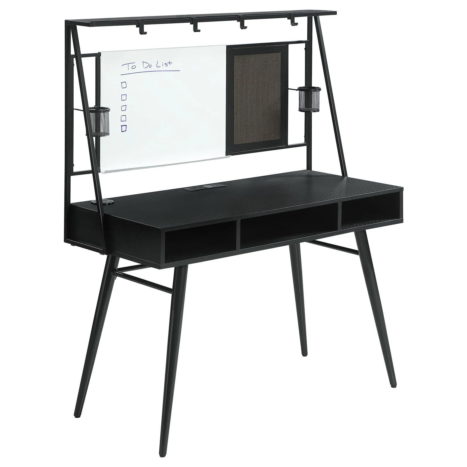 Jessie Black Gunmetal Writing Desk - Image 2