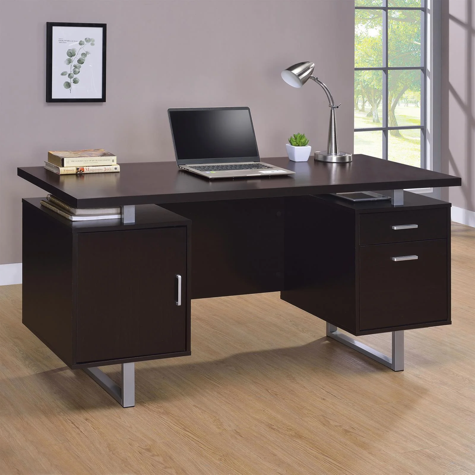 Lawtey Cappucino Office Desk - Image 1