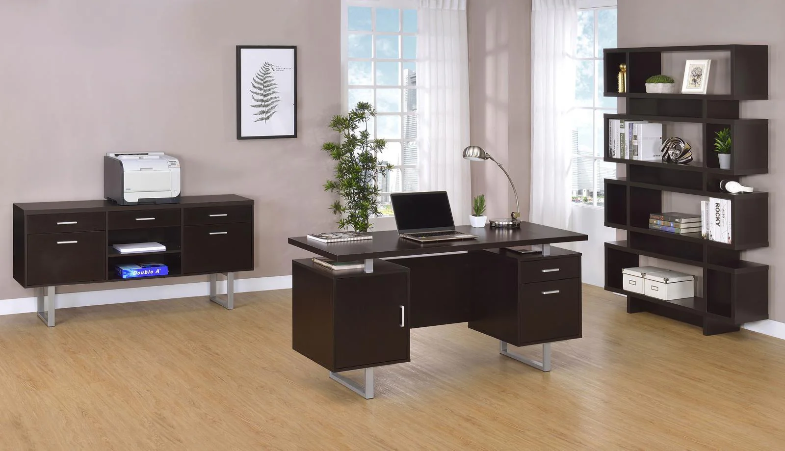 Lawtey Cappucino Office Desk - Image 2