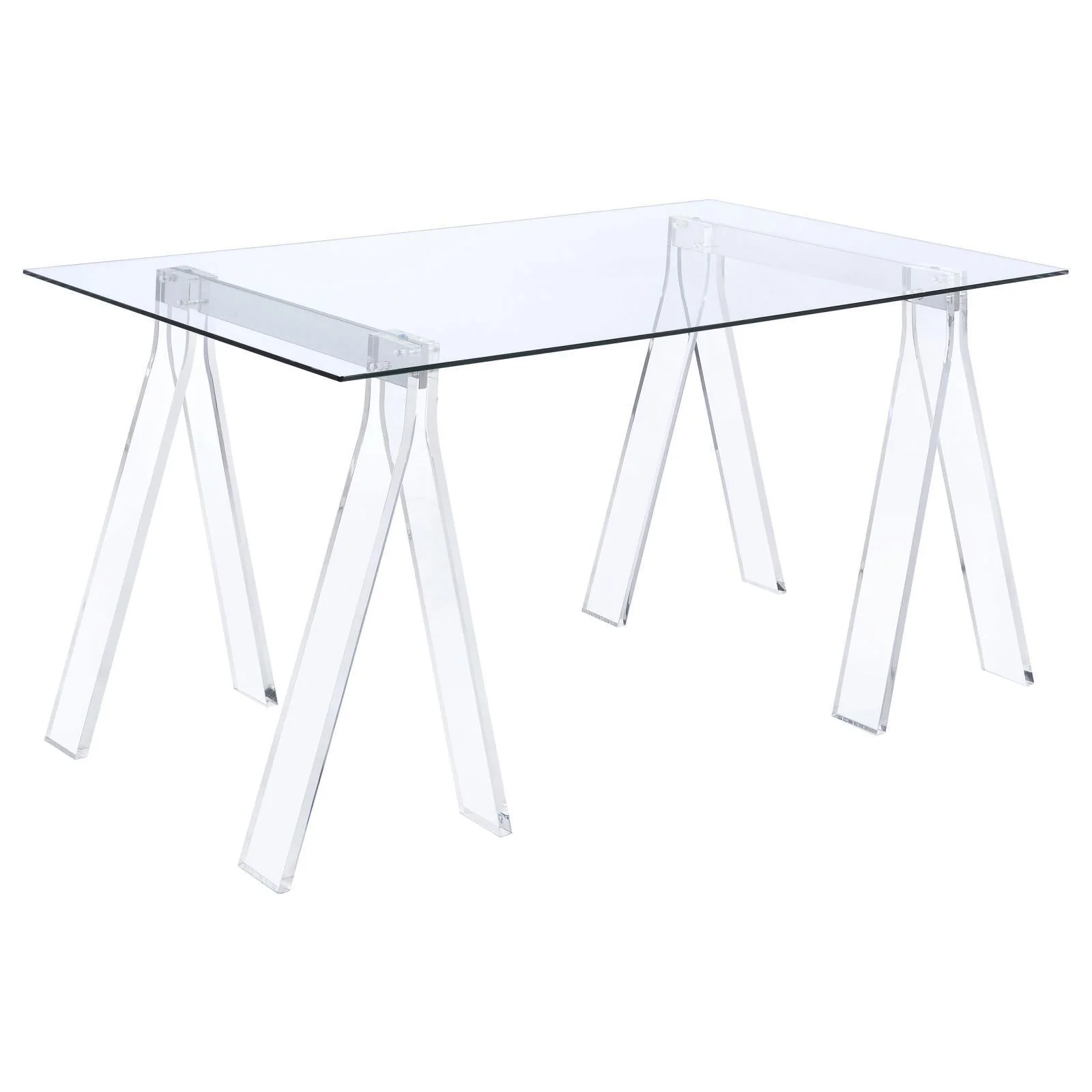 Amaturo Glass Chrome Writing Desk - Image 2