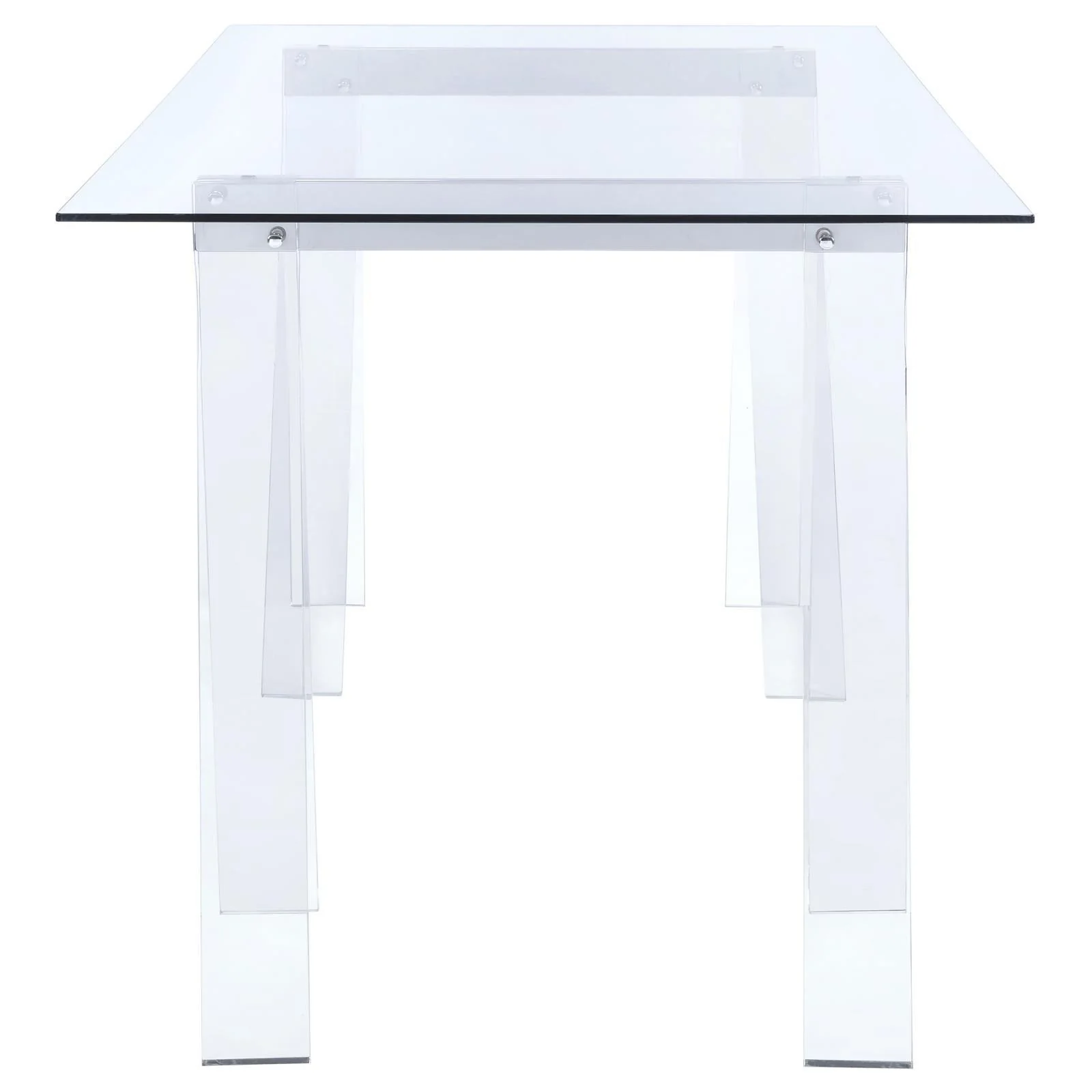 Amaturo Glass Chrome Writing Desk - Image 3