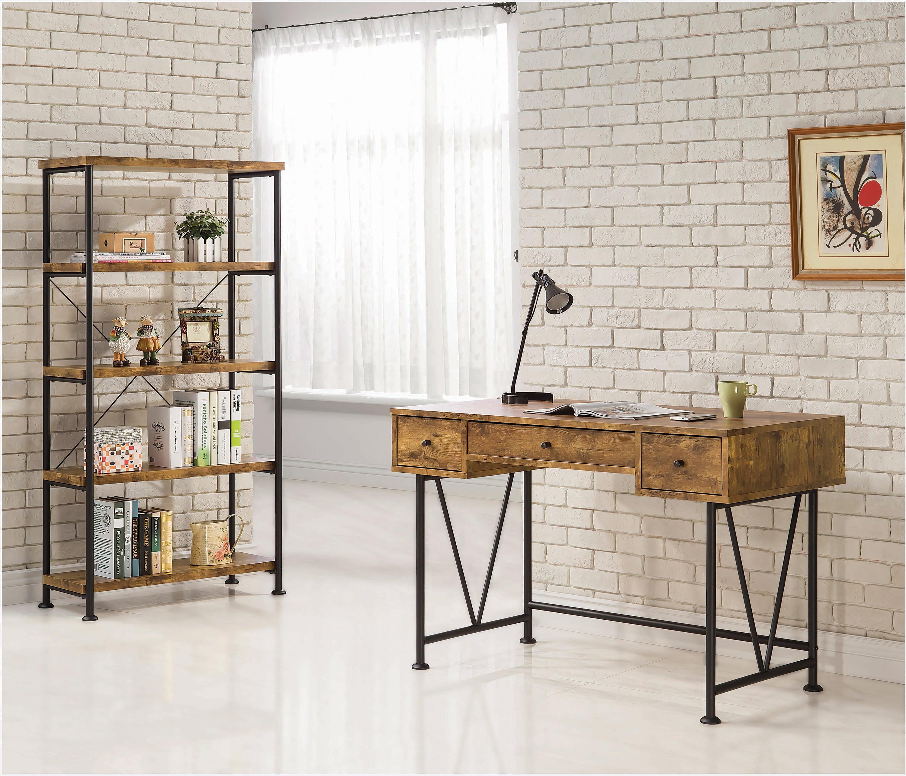 Analiese 4 Shelf Bookcase Antique Nutmeg - Image 3