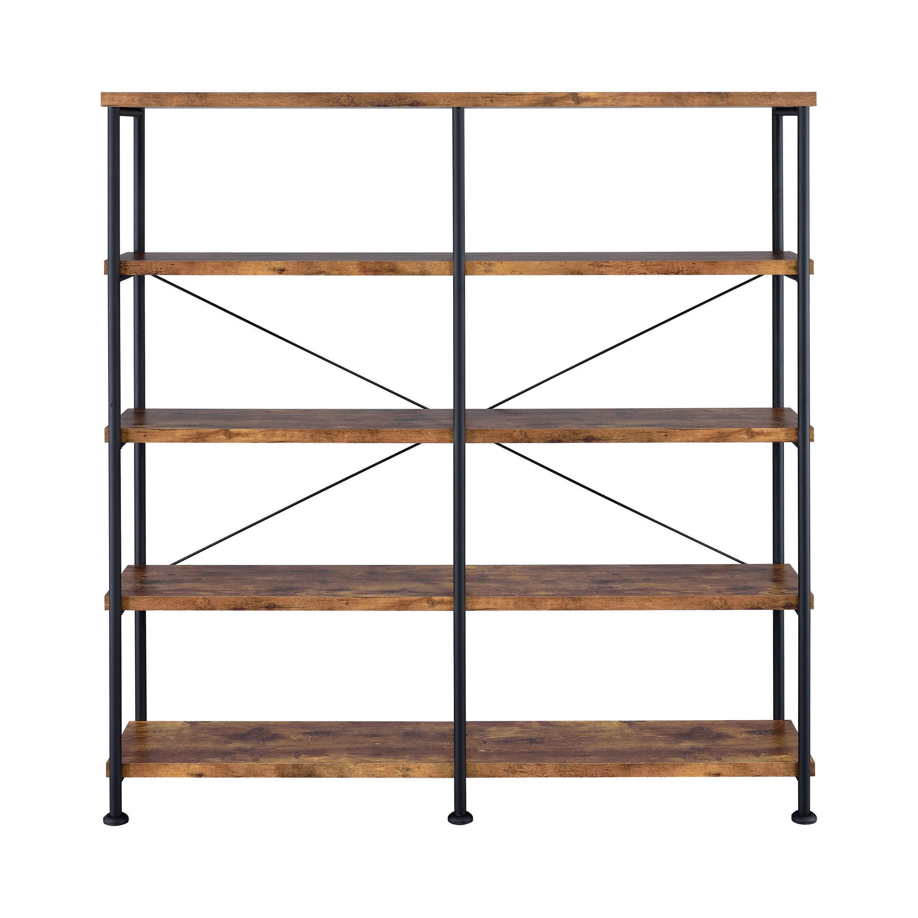 Analiese 4 Shelf Open Bookcase Antique Nutmeg - Image 2