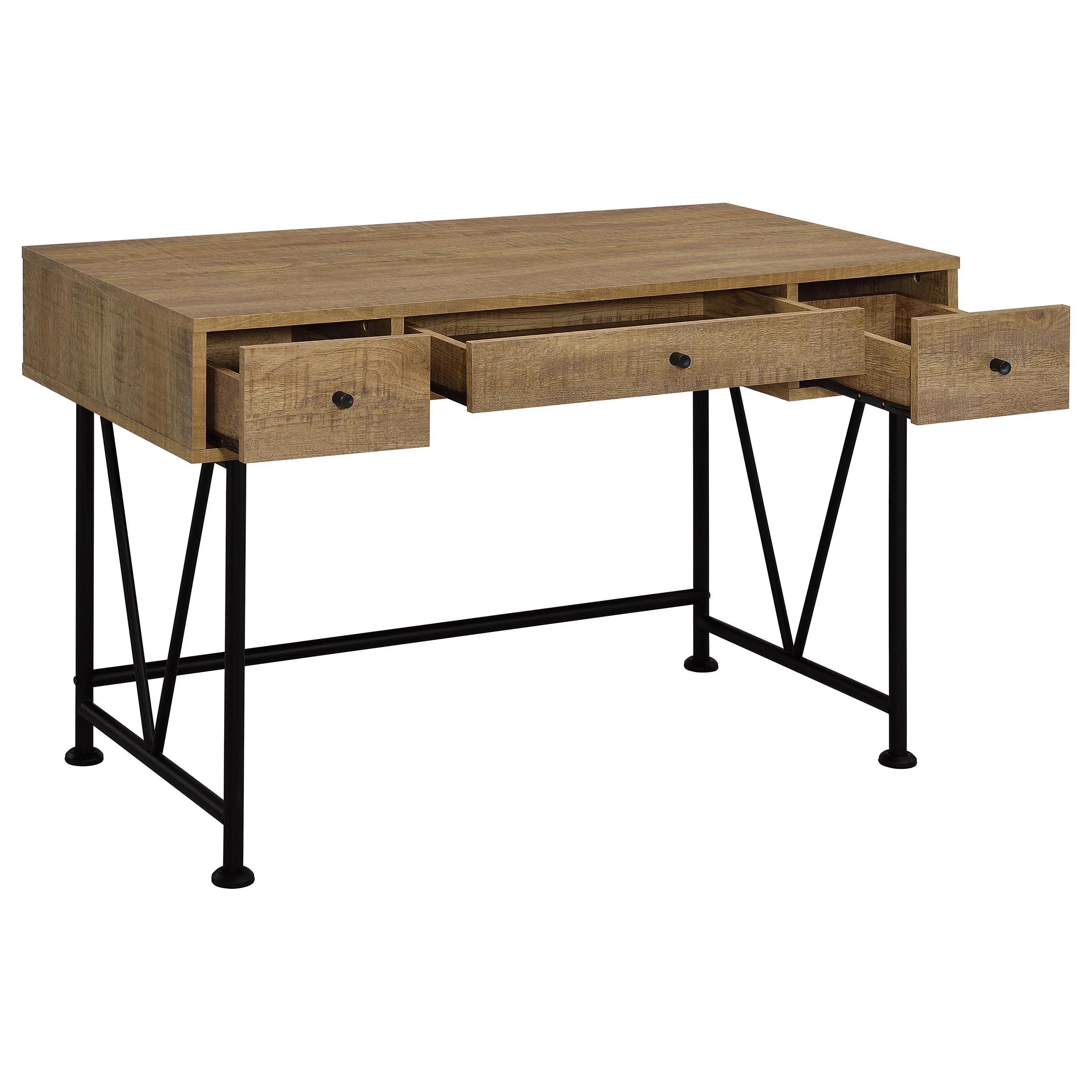 Analiese 47-inch 3-drawer Writing Desk Mango - Image 3