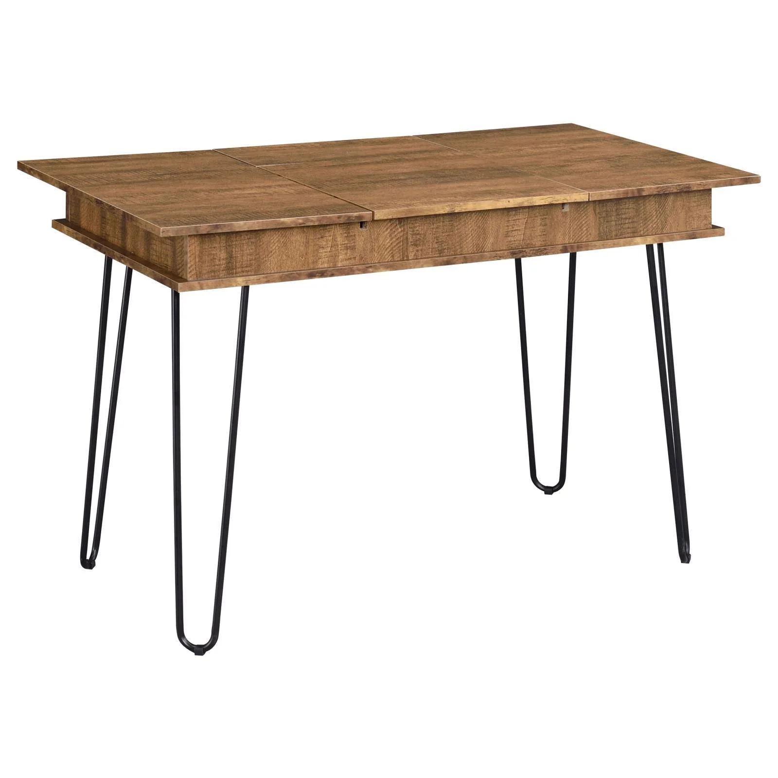 Sheeran Rustic Amber Writing Desk W Outlet - Image 3
