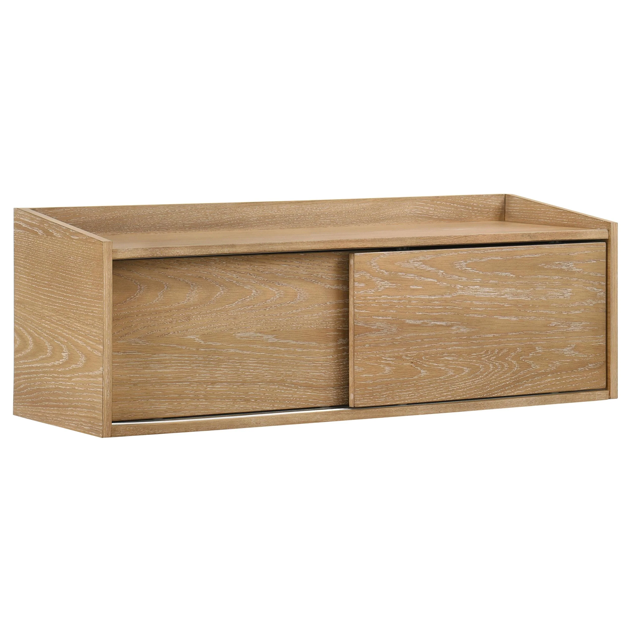 Fabian Bookshelf Bridge with Cubbies Distressed Light Brown - Image 2