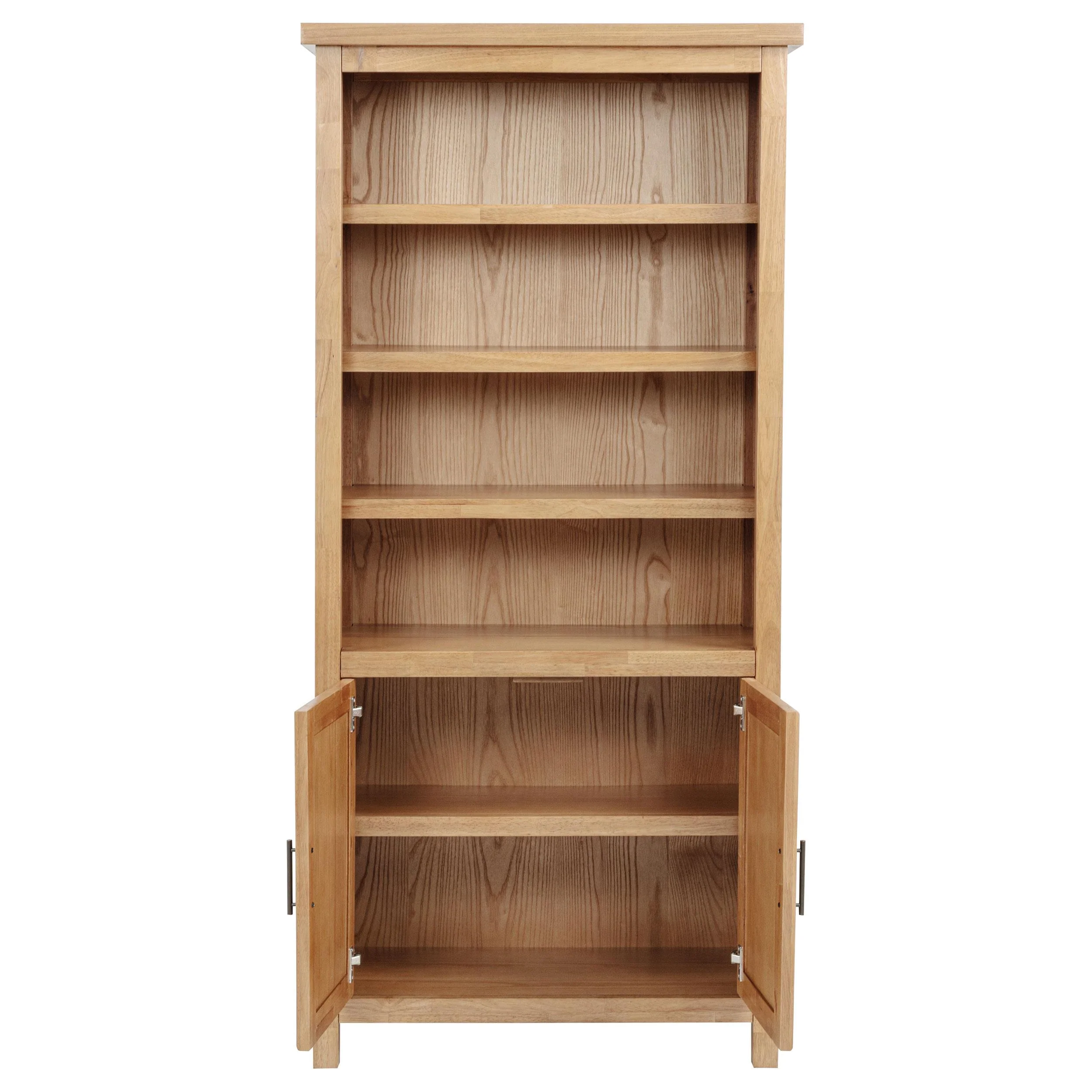 Vermes 72-inch 2-door Home Office Cabinet Bookcase Light Ash - Image 2