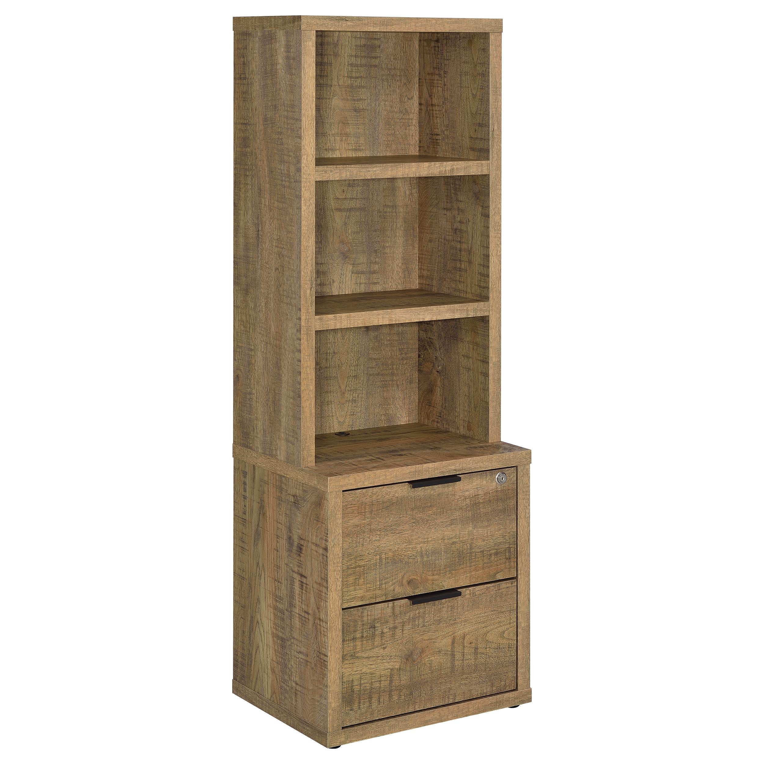 Westpark 3-piece Wall Unit Bookcase Set with USB Mango - Image 2