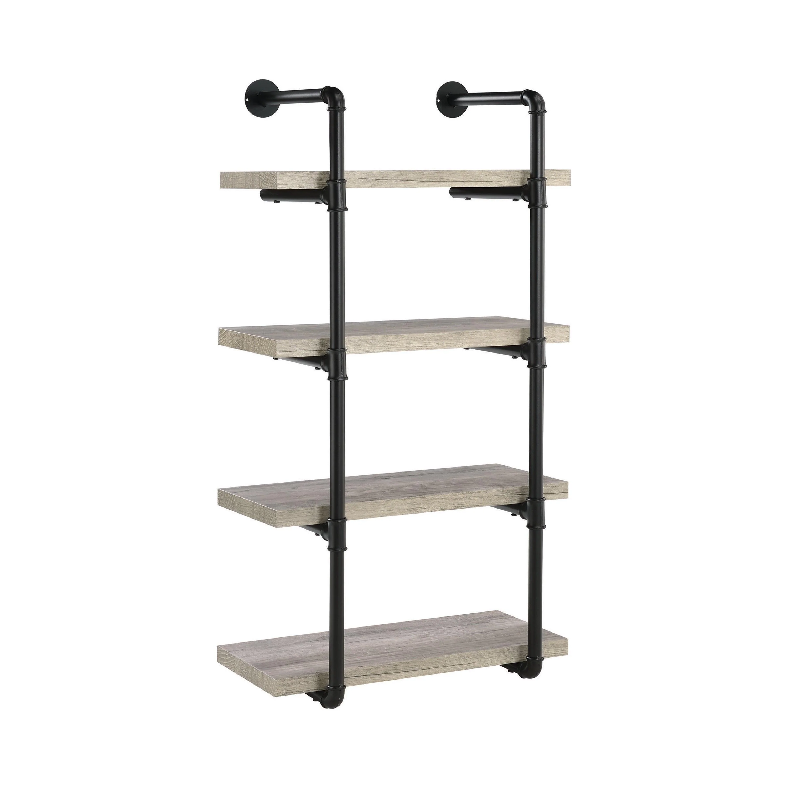 Elmcrest 24 inch Wall Shelf Black Gray Driftwood - Image 3