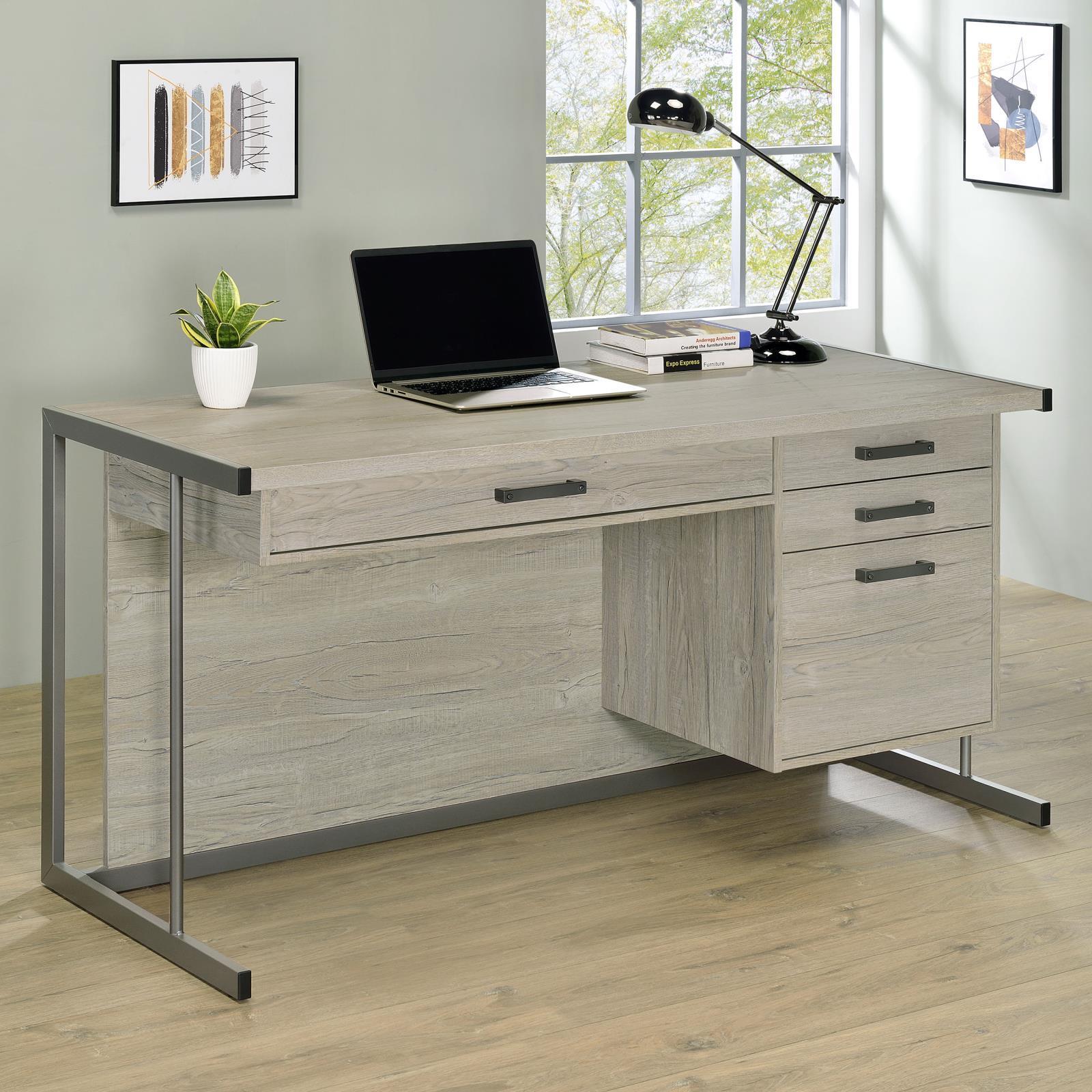 Loomis Natural Driftwood Office Desk - Image 1