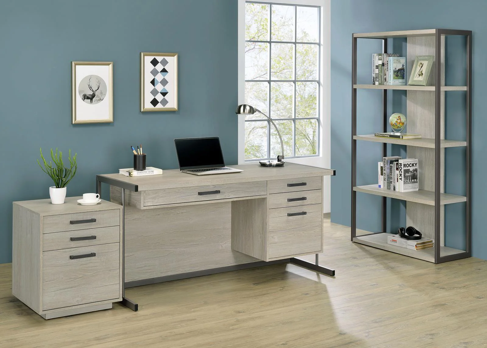 Loomis Natural Driftwood Office Desk - Image 2