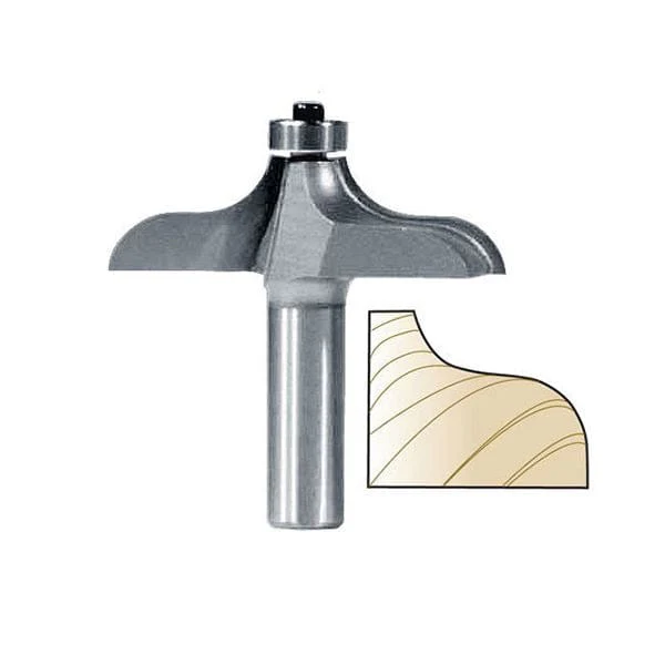 3296 Traditional Table Edge Router Bit 1" PW 2-1/2" D X 3/4" CL X 2-1/2" OL - Image 1