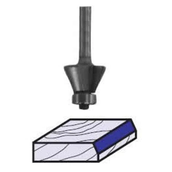 2308 Edge Bevel Router Bit 30 A 1/4″ SH 7/8″ CL X 3/4″ CH 2-3/4″ OL