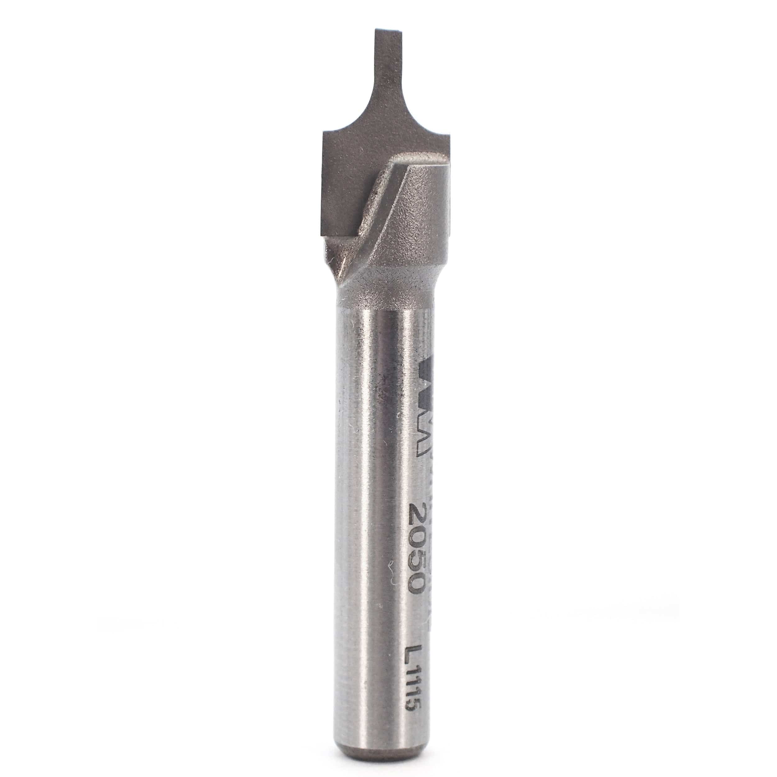 2050 Plunge Roundover Router Bit 1/8" R X 3/8" A X 1/8" B 1/4" C 1-3/4" OL - Image 1