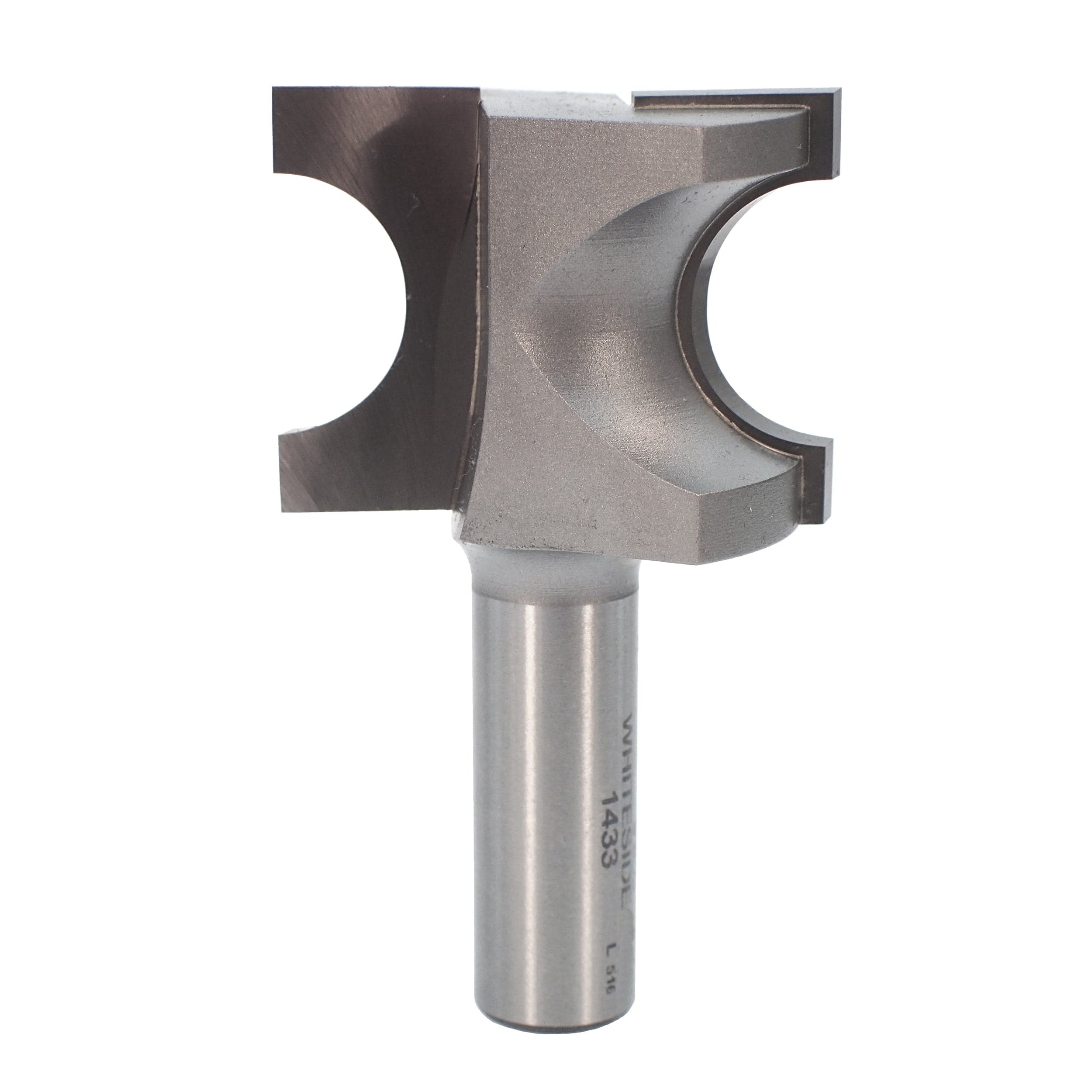 1433 Half Round (Bull Nose) Router Bit 1/2" SH 3/8" R X 3/4" Co X 1-1/4" CL 1-5/8" D - Image 1