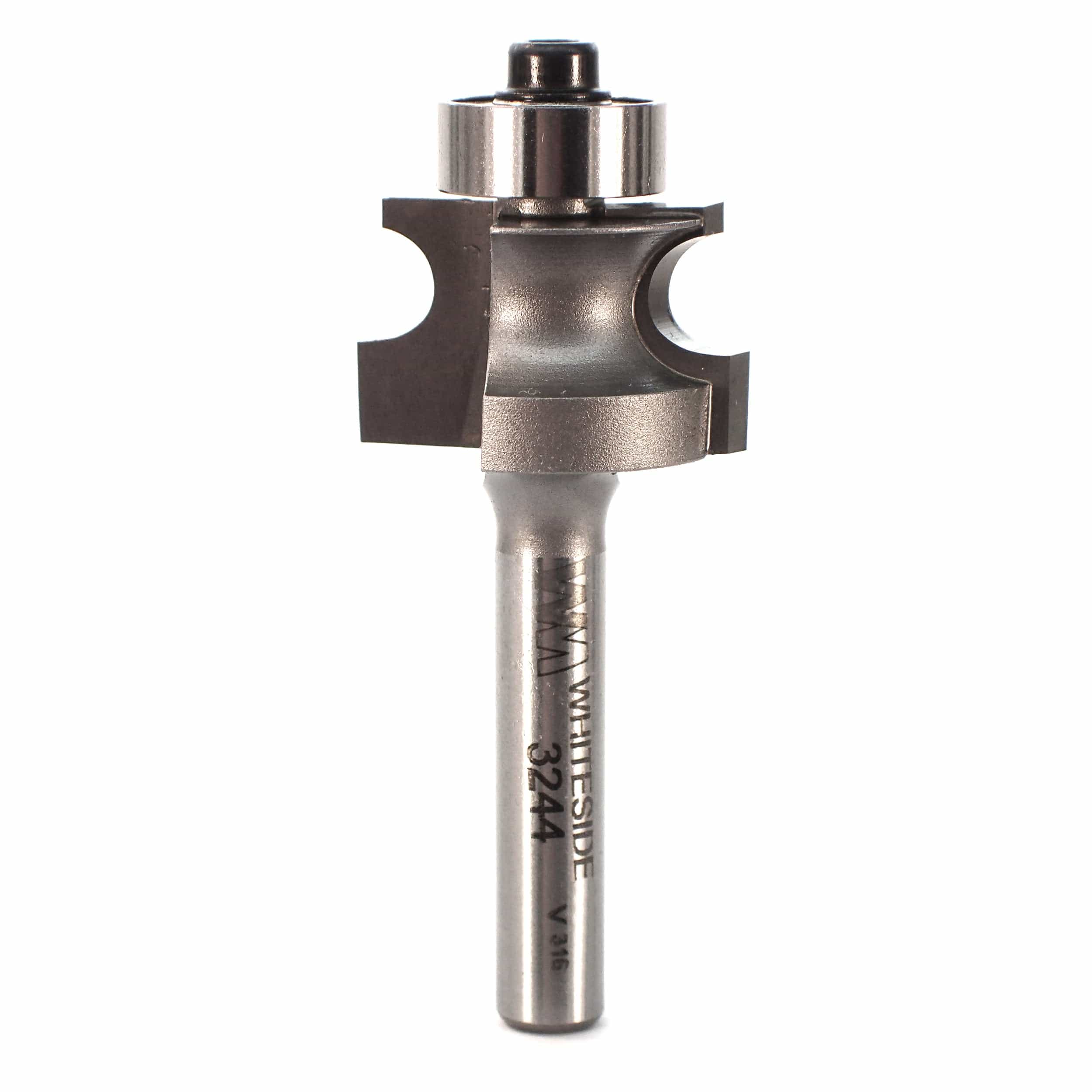 3244 Edge Beading Router Bit 1/4" SH 7/8" D X 1/4" BD X 9/16" CL X 2" OL - Image 1
