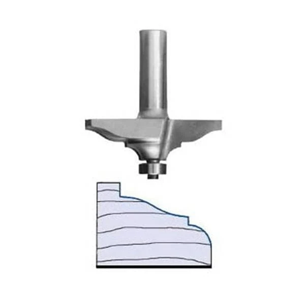 3298 Classical Ogee Table Edge Router Bit 1" PW 2-1/2" D X 3/4" CL X 2-1/2" OL - Image 1