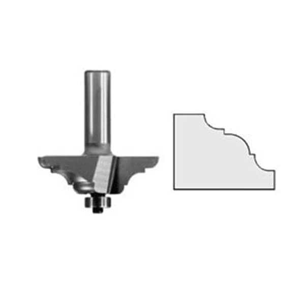 3300 French Baroque Table Edge Router Bit 7/8" PW 2-1/4" D X 3/4" CL X 2-1/2" OL - Image 1