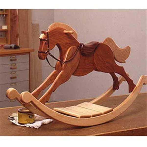 Woodworking Project Paper Plan to Build Playroom Palomino Rocking Horse - Image 1