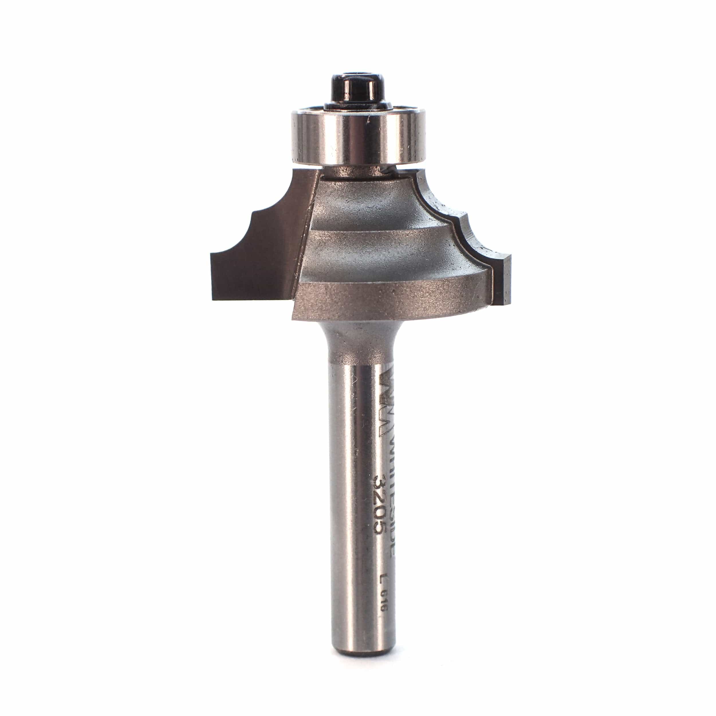 3205 Double Round Router Bit 1/4" SH 5/32" R 1-1/8" D X 1/2" CL X 2" OL - Image 1