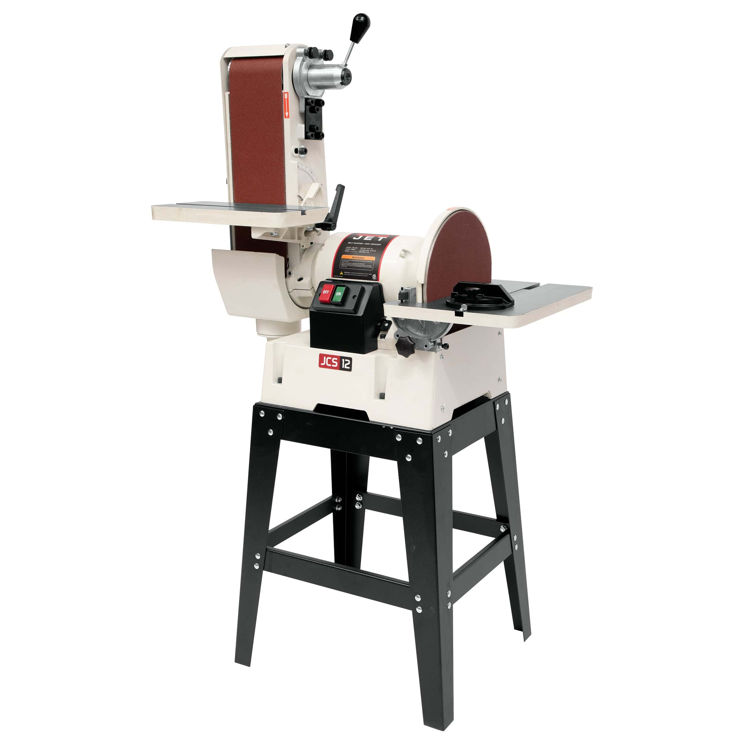 6" x 48" Belt/12" Disc Sander with Open Stand - 1-1/2 HP 1 Ph 115/230V - JSG-6DCK - Image 1
