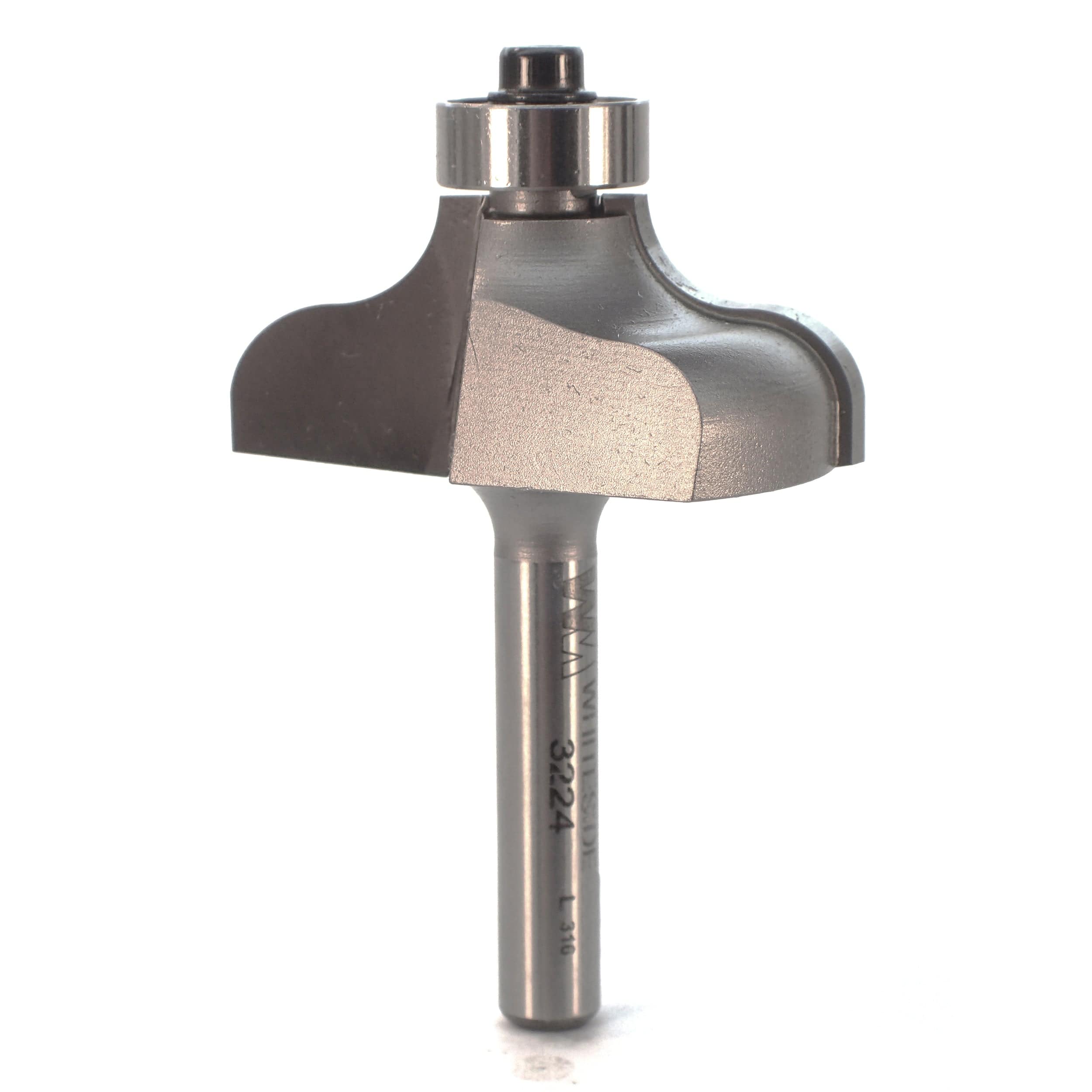 3224 Ogee Router Bit 1/4" SH 1/4" R 1-1/2" D X 5/8" CL X 2-1/8" OL - Image 1
