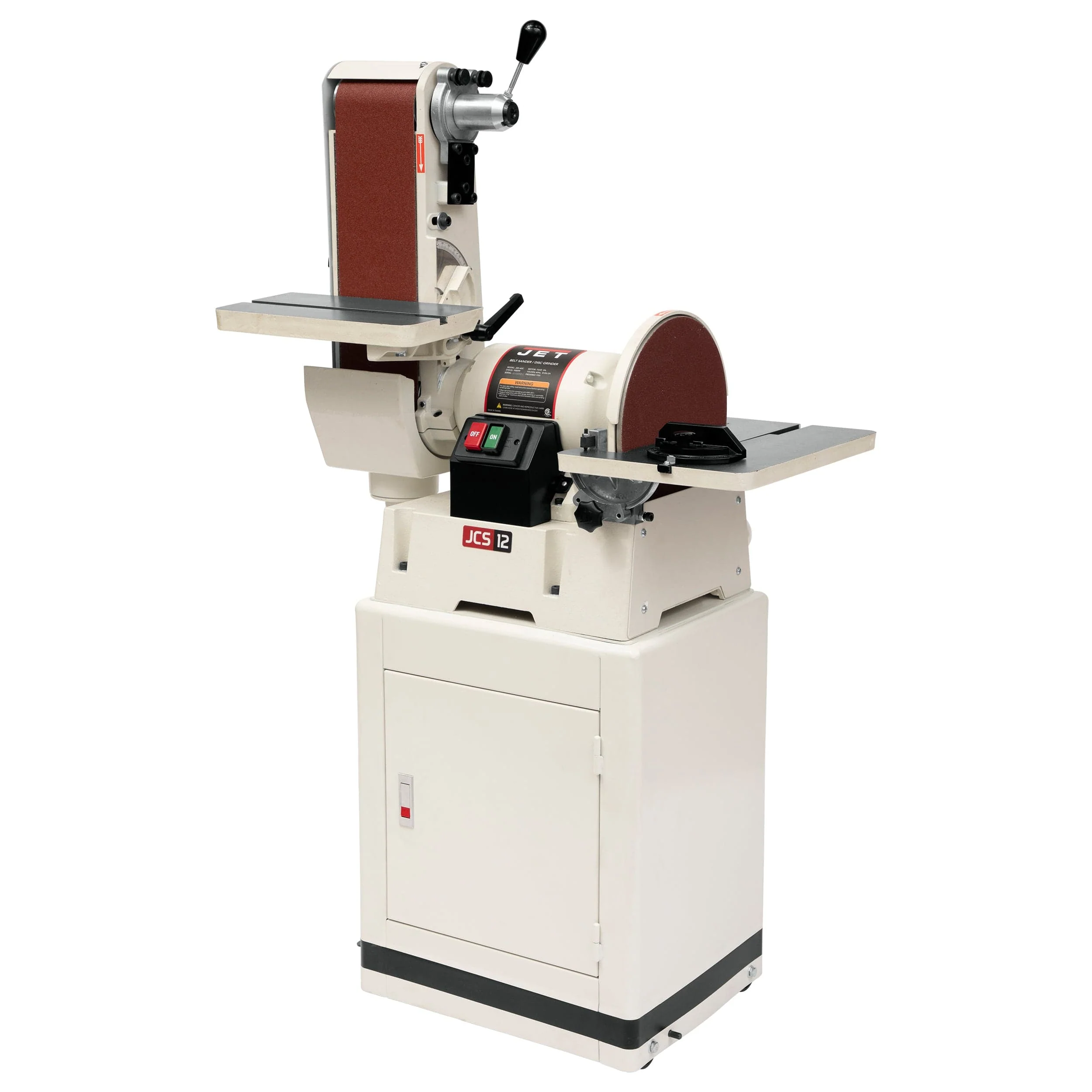 6" x 48" Belt/12" Disc Sander with Closed Stand - 1-1/2 HP 1 Ph 115/230V - JSG-6CS - Image 1