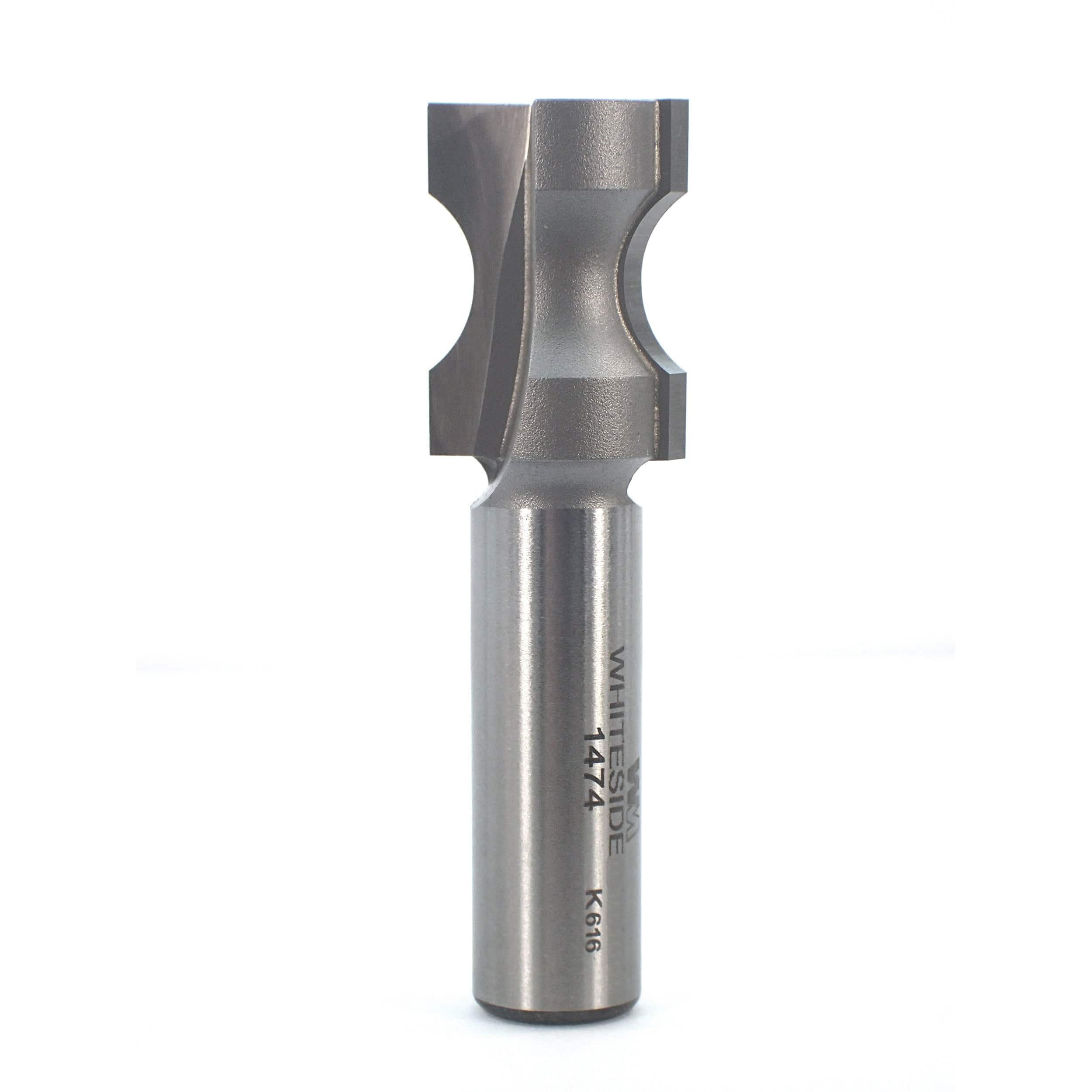 1474 Oval Edge (Half Bull Nose) Router Bit 1/2″ A X 1/8″ B X 1″ CL 3/4″ D