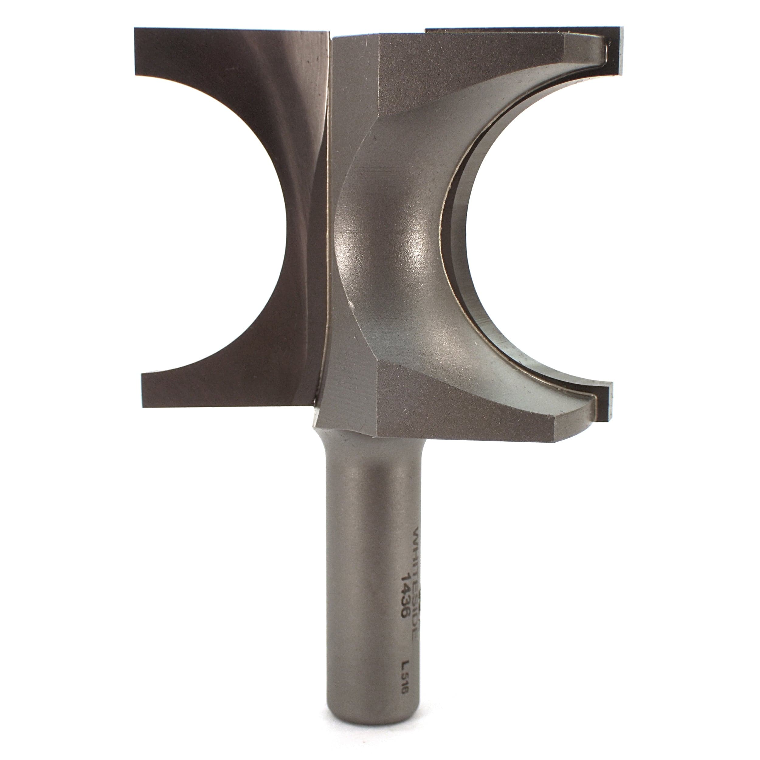 1436 Half Round (Bull Nose) Router Bit 1/2" SH 3/4" R X 1-1/2" Co X 1-7/8" CL 2-7/16" D - Image 1